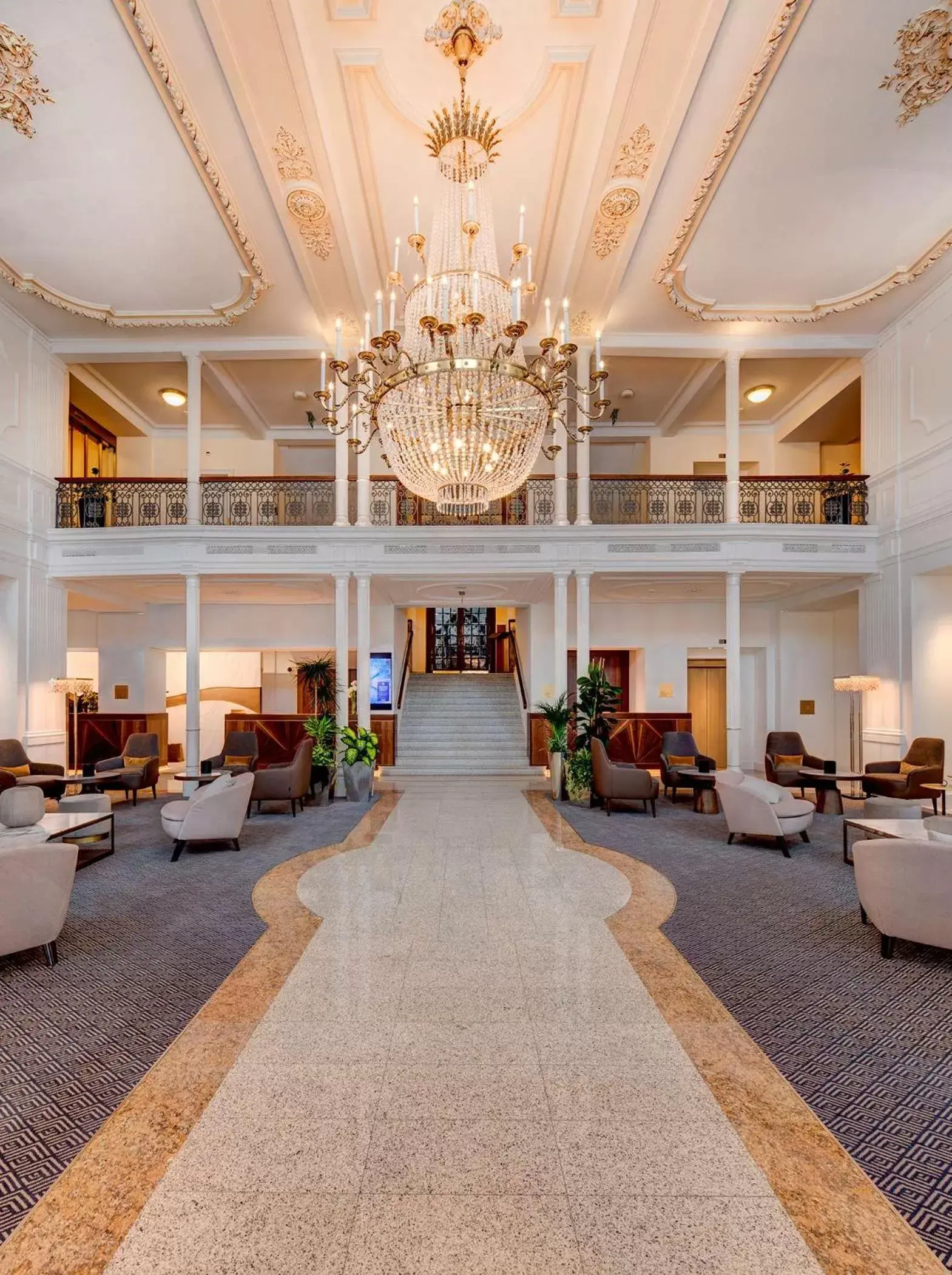 Lobby or reception in Grand Hotel des Bains Kempinski