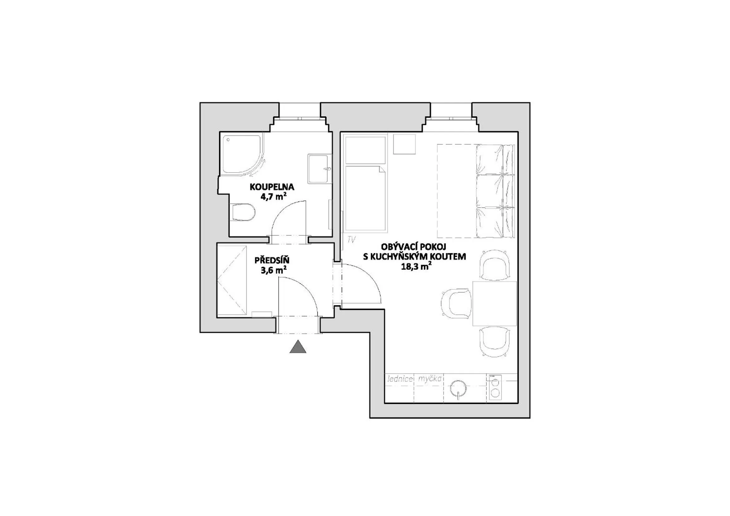 Floor plan in Vila Jáchymov