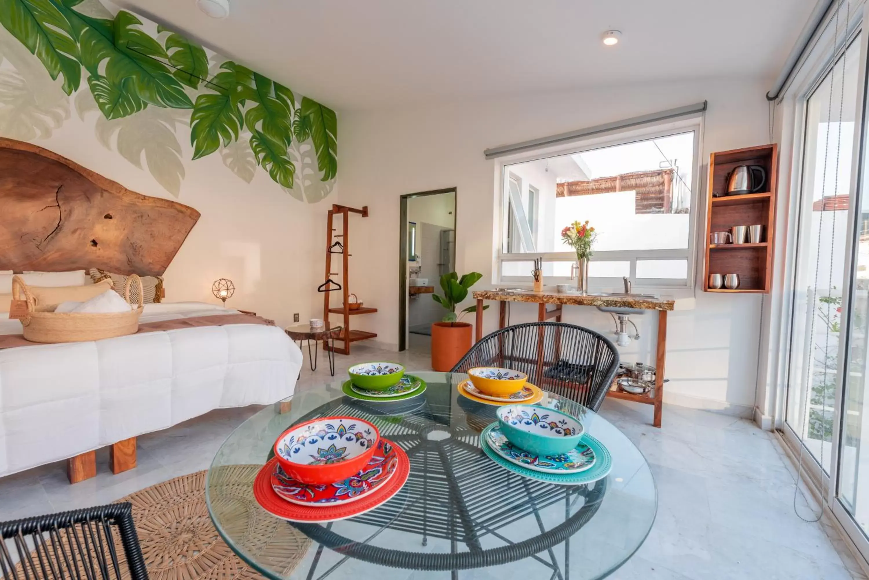 Dining area in La Casa Blanca