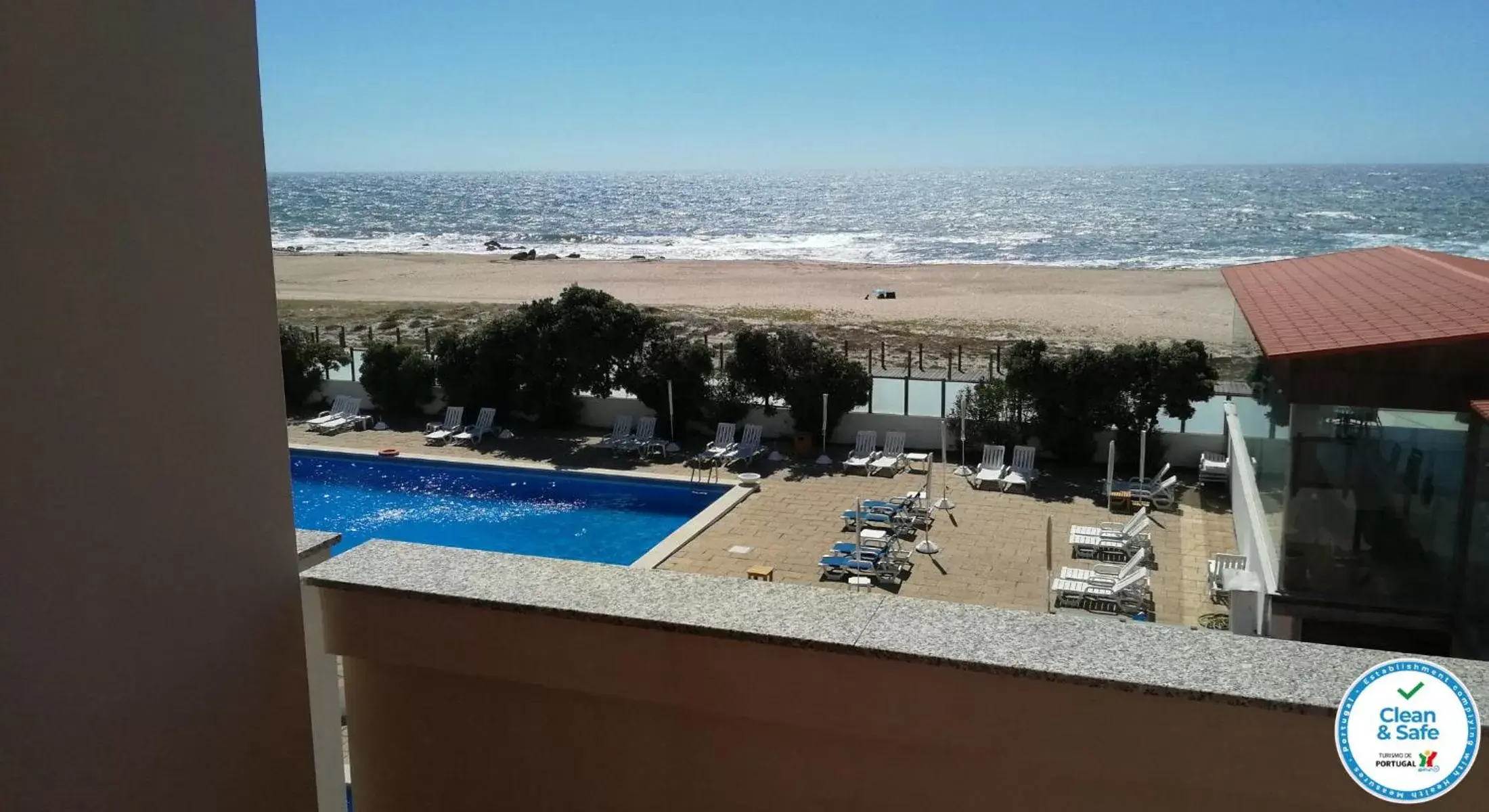 Balcony/Terrace, Pool View in Hotel Santo Andre