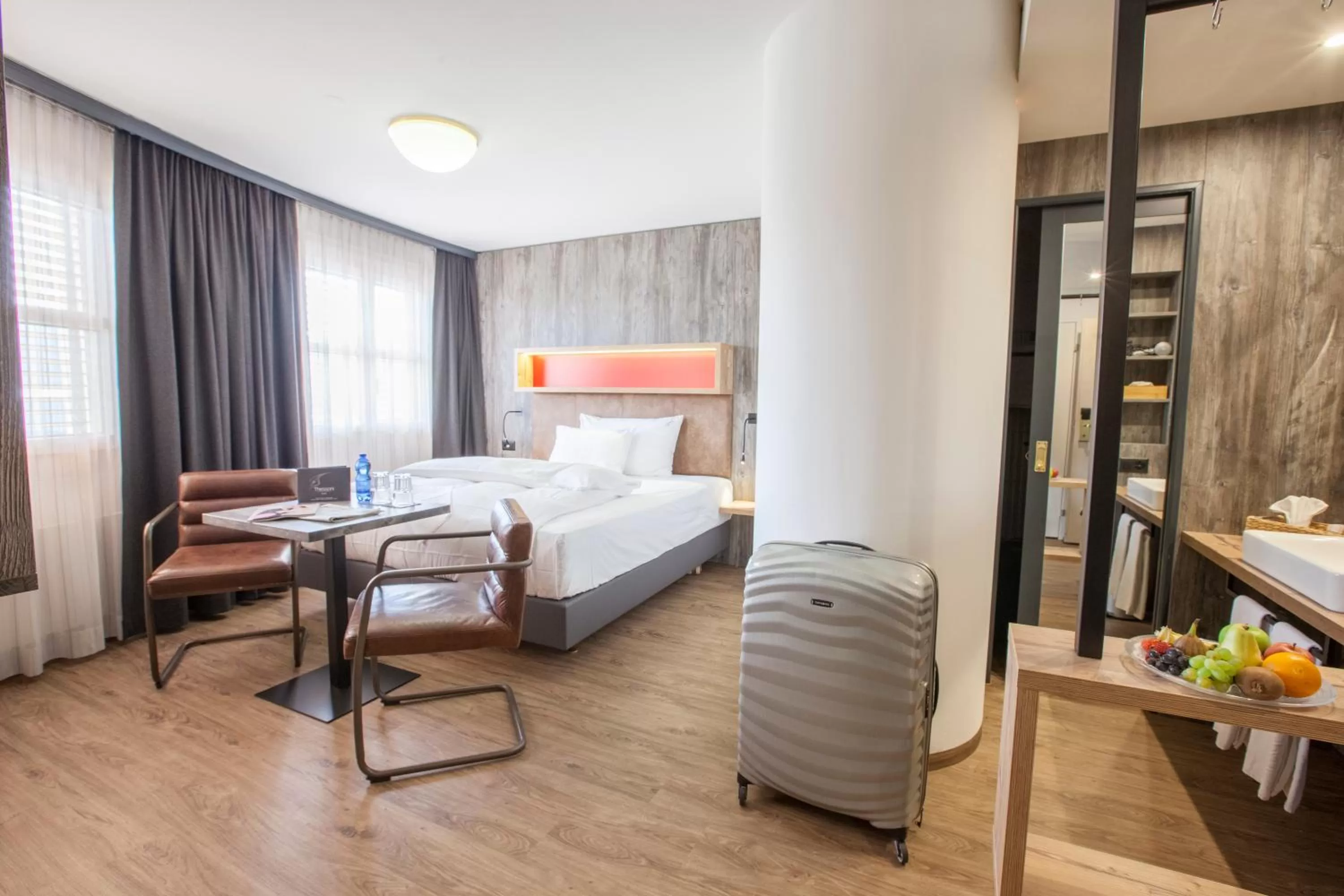 Bed in Boutiquehotel Thessoni Classic & Self service Residence Home Zürich