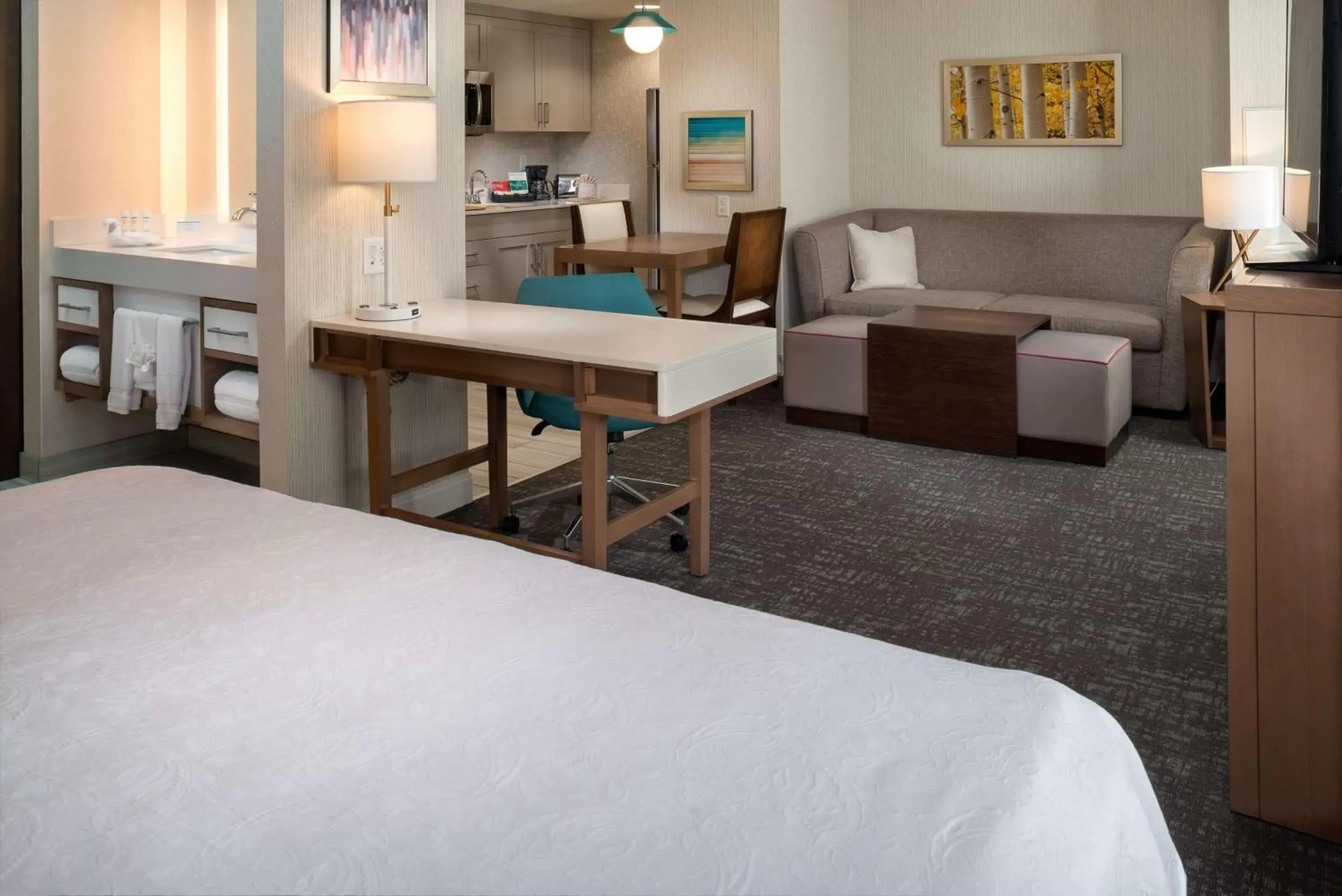 Bedroom, Bed in Homewood Suites by Hilton Salt Lake City Downtown