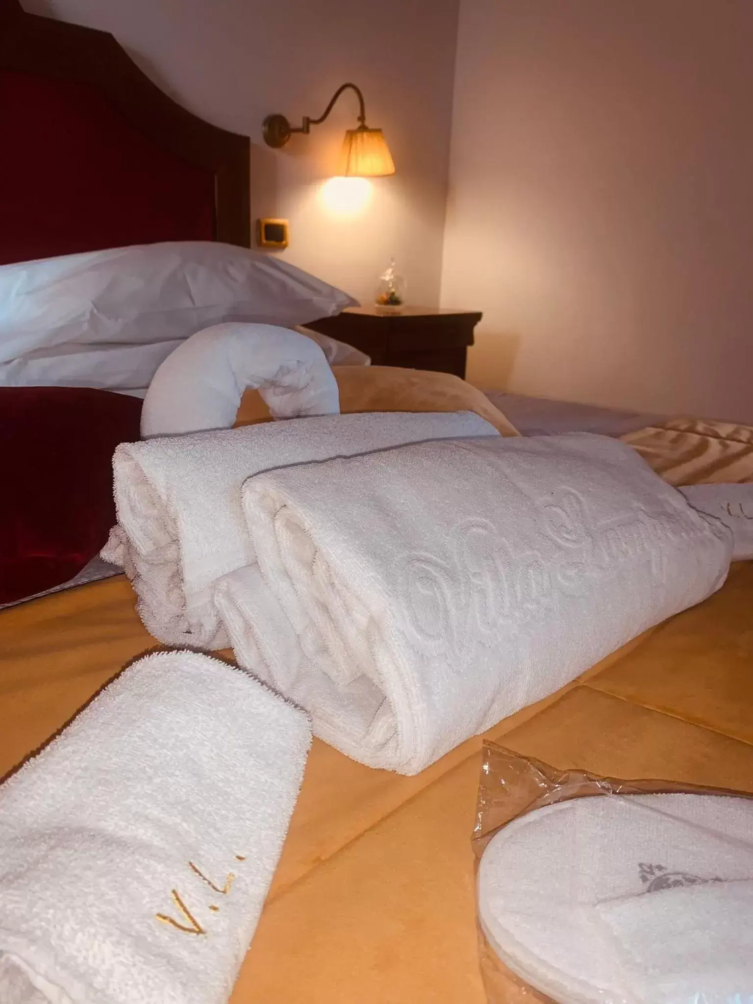 Bed in Hotel Villa Lampedusa