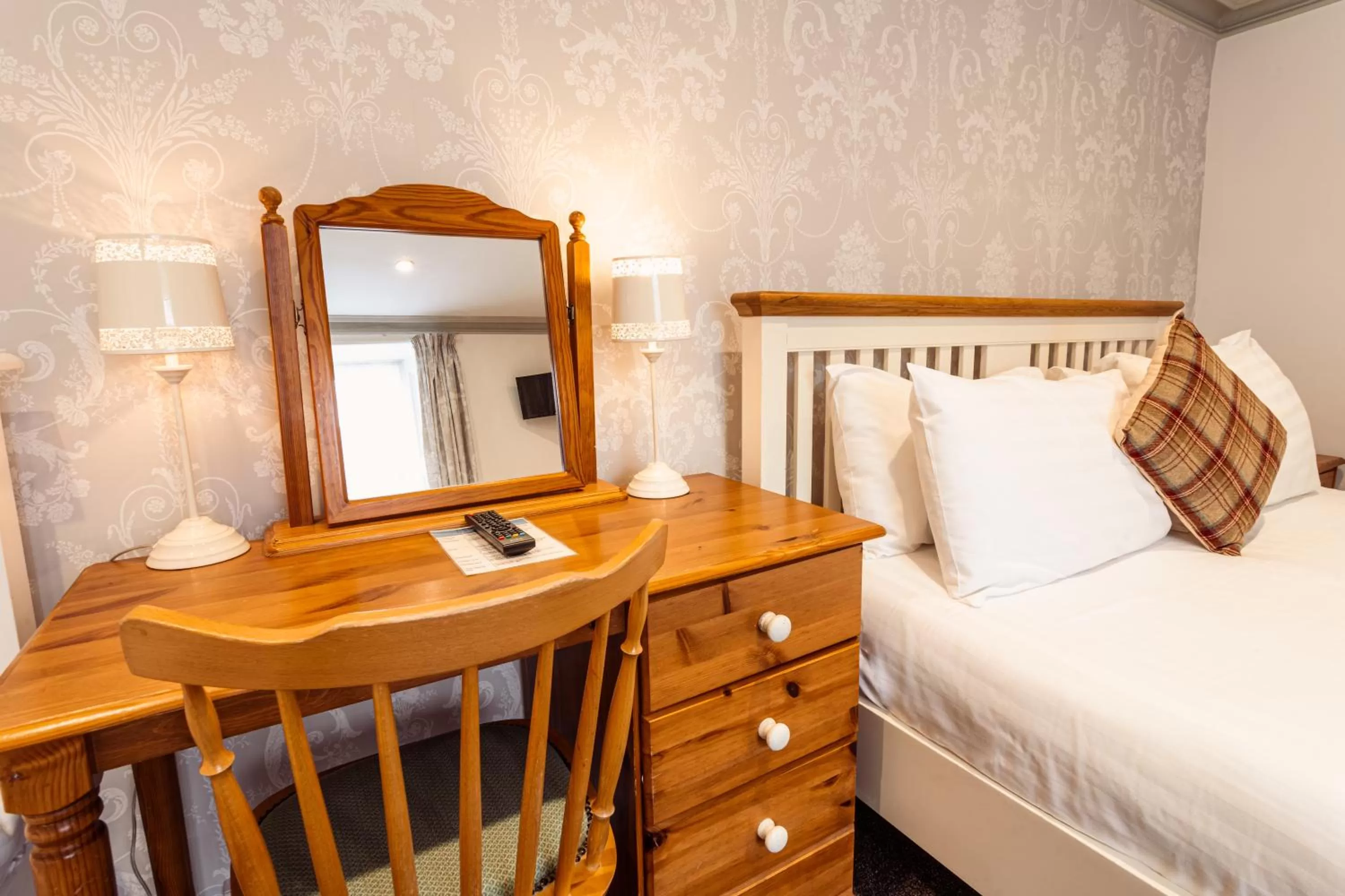 Bed in Manor House Hotel Holy Island