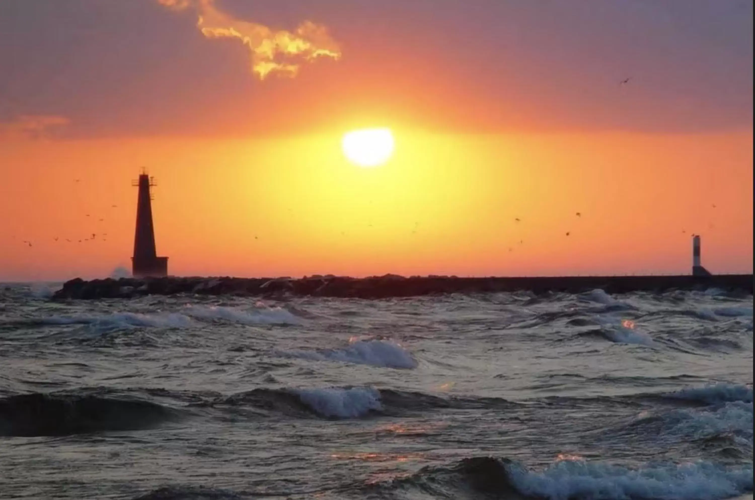 Sunset, Sunrise/Sunset in Fairfield Inn & Suites by Marriott Muskegon Norton Shores