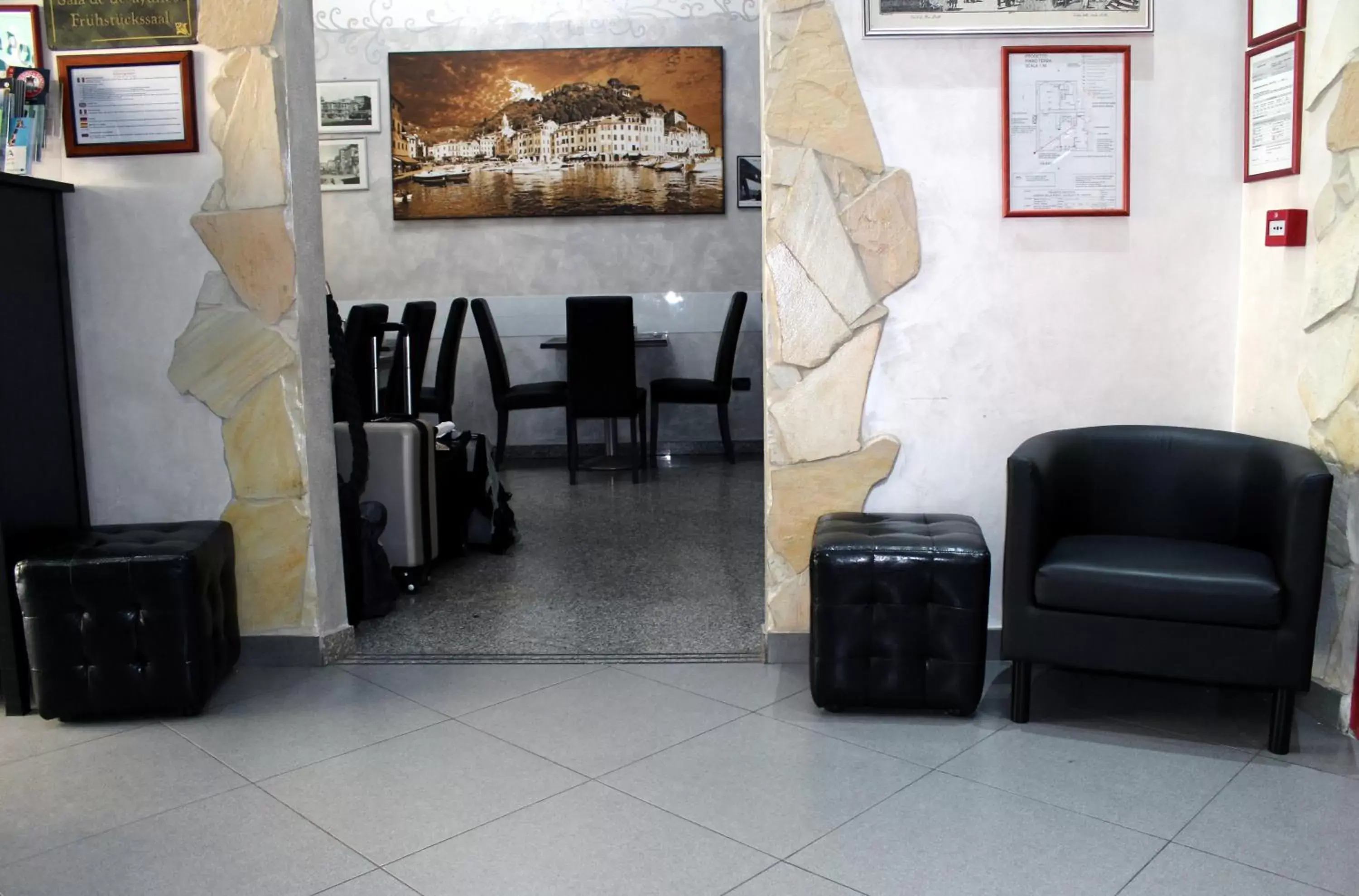 Lobby or reception in Albergo Posta