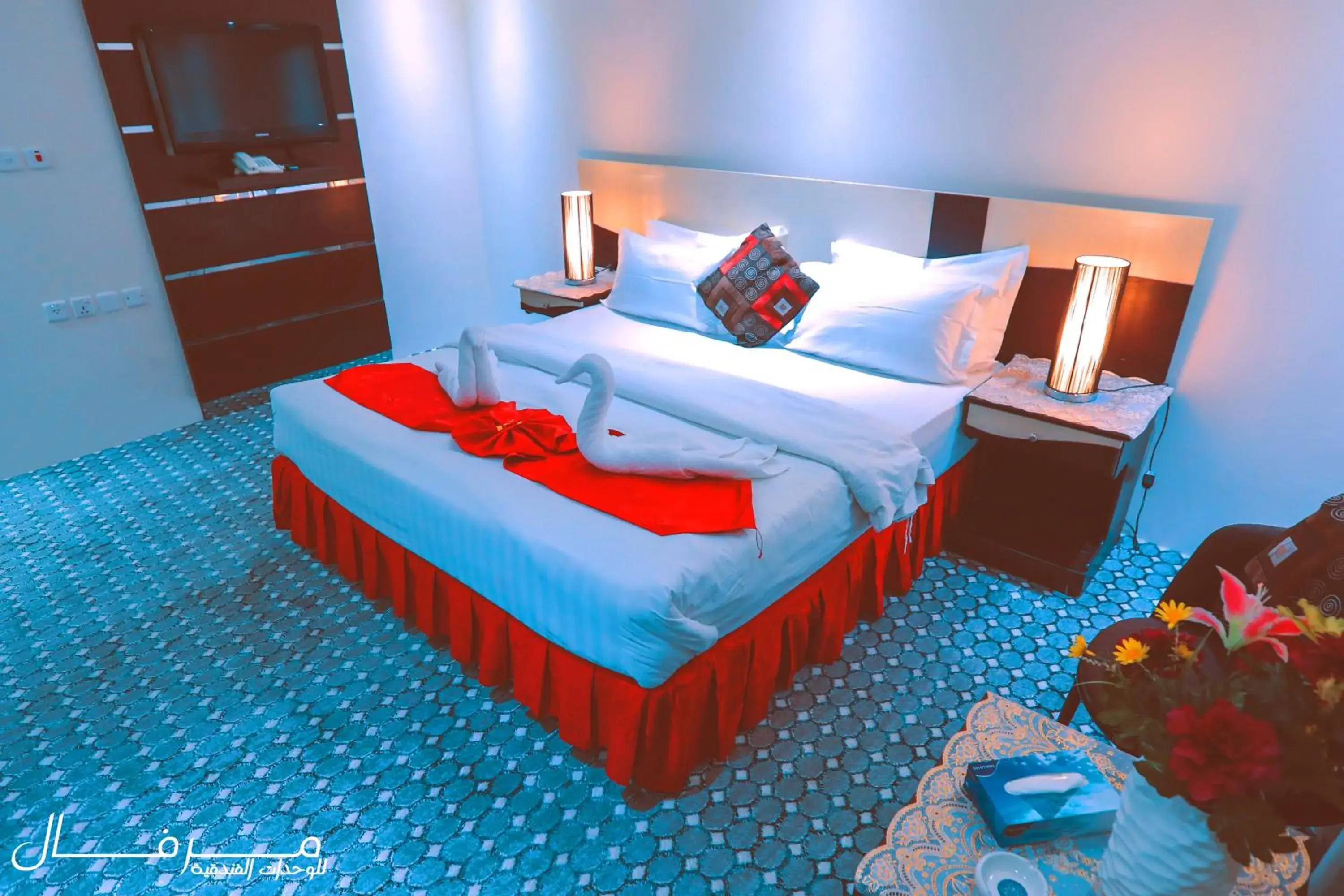 Bed in Merfal Hotel Apartments Al Taawan