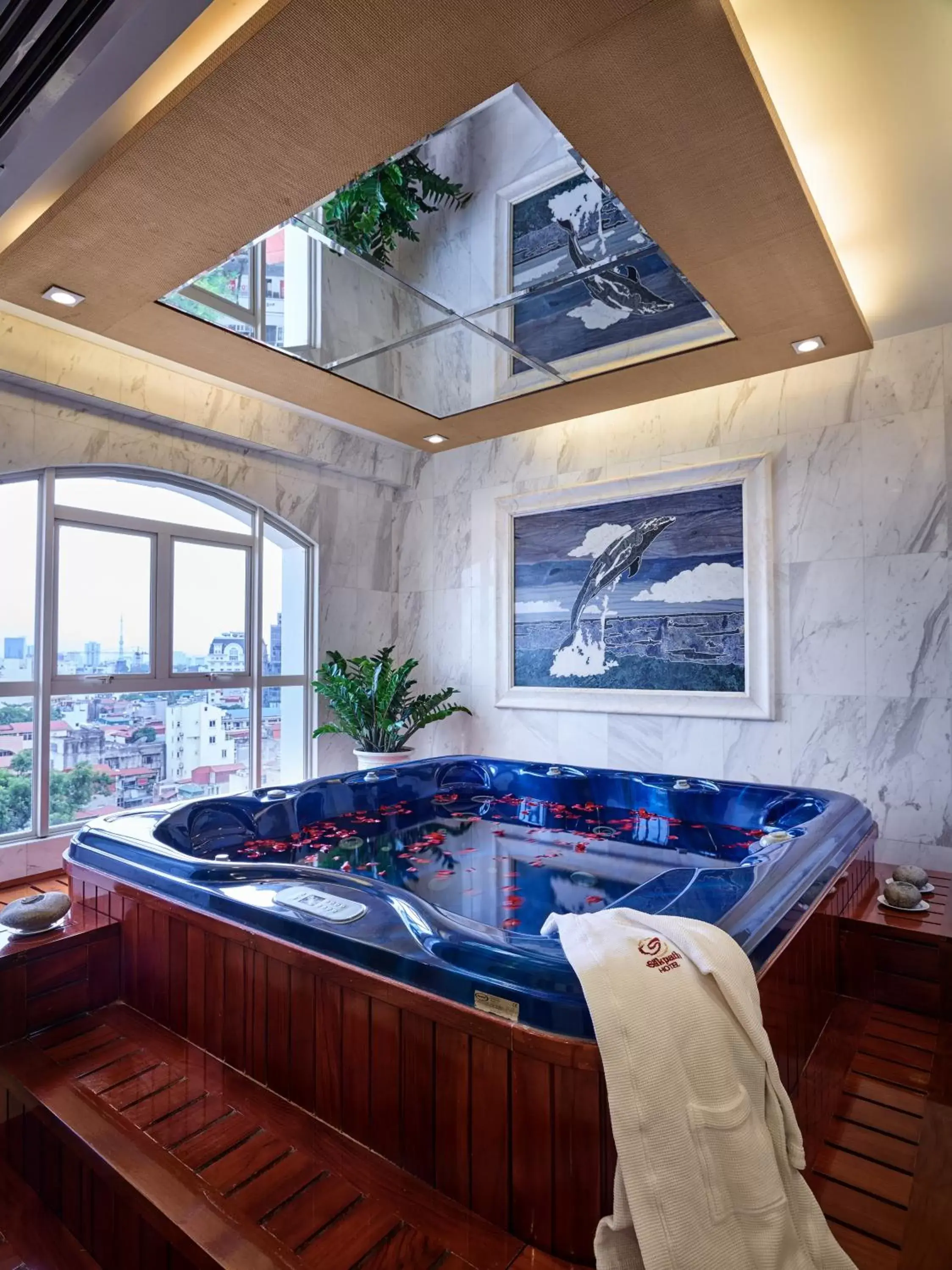 Hot Tub in Silk Path Hanoi Hotel