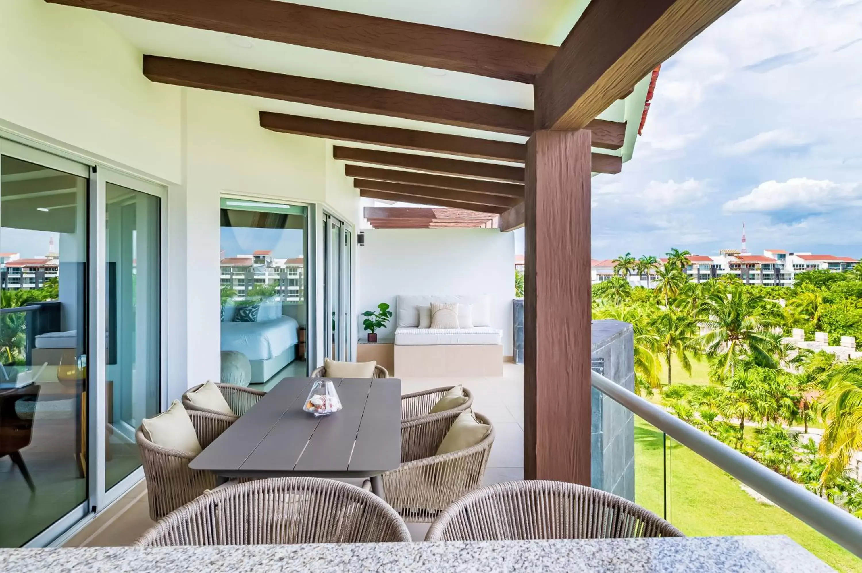 Balcony/Terrace in Mareazul Beach Front Condos At playa del Carmen