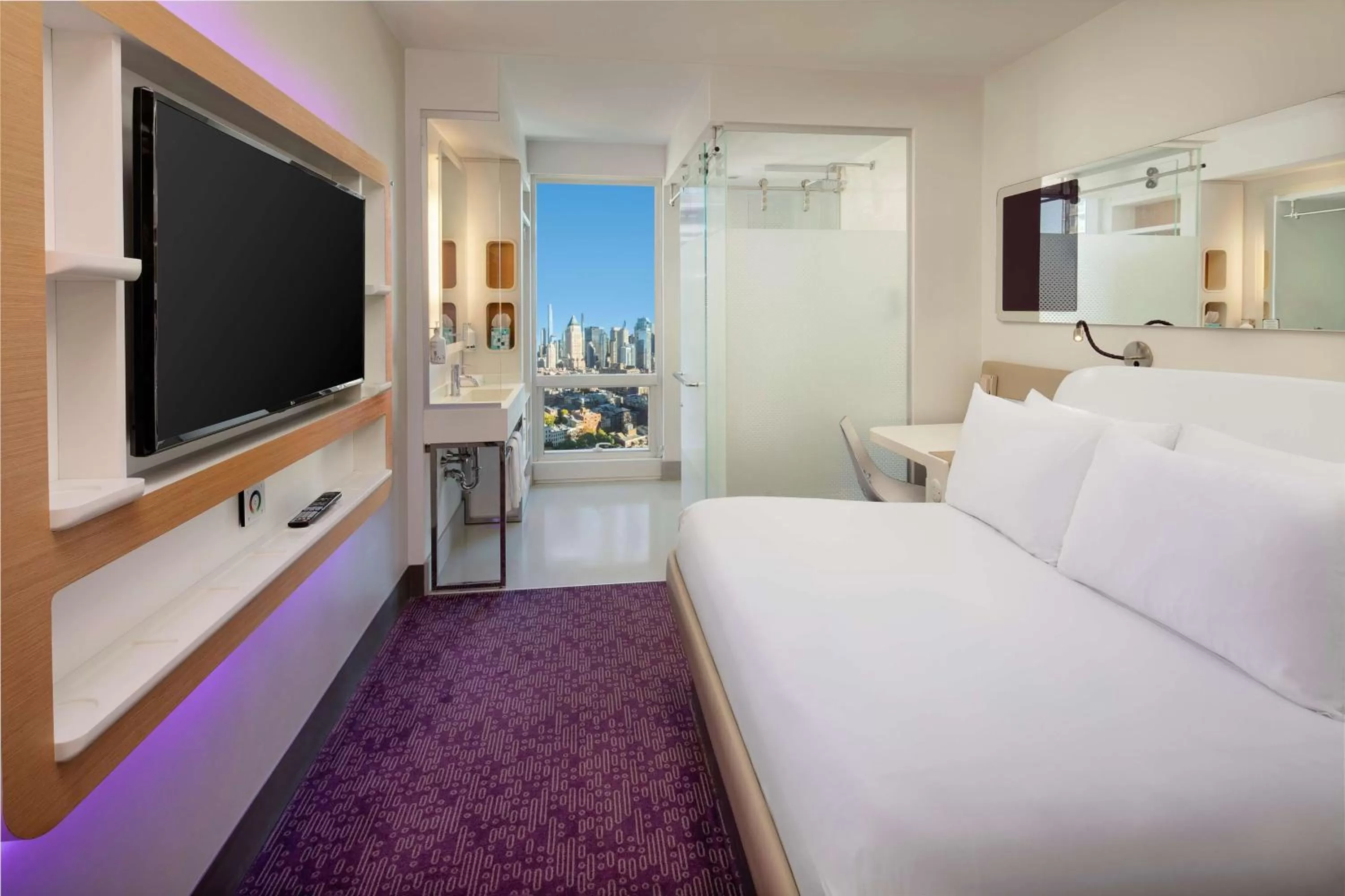 Bedroom, Bed in YOTEL New York Times Square