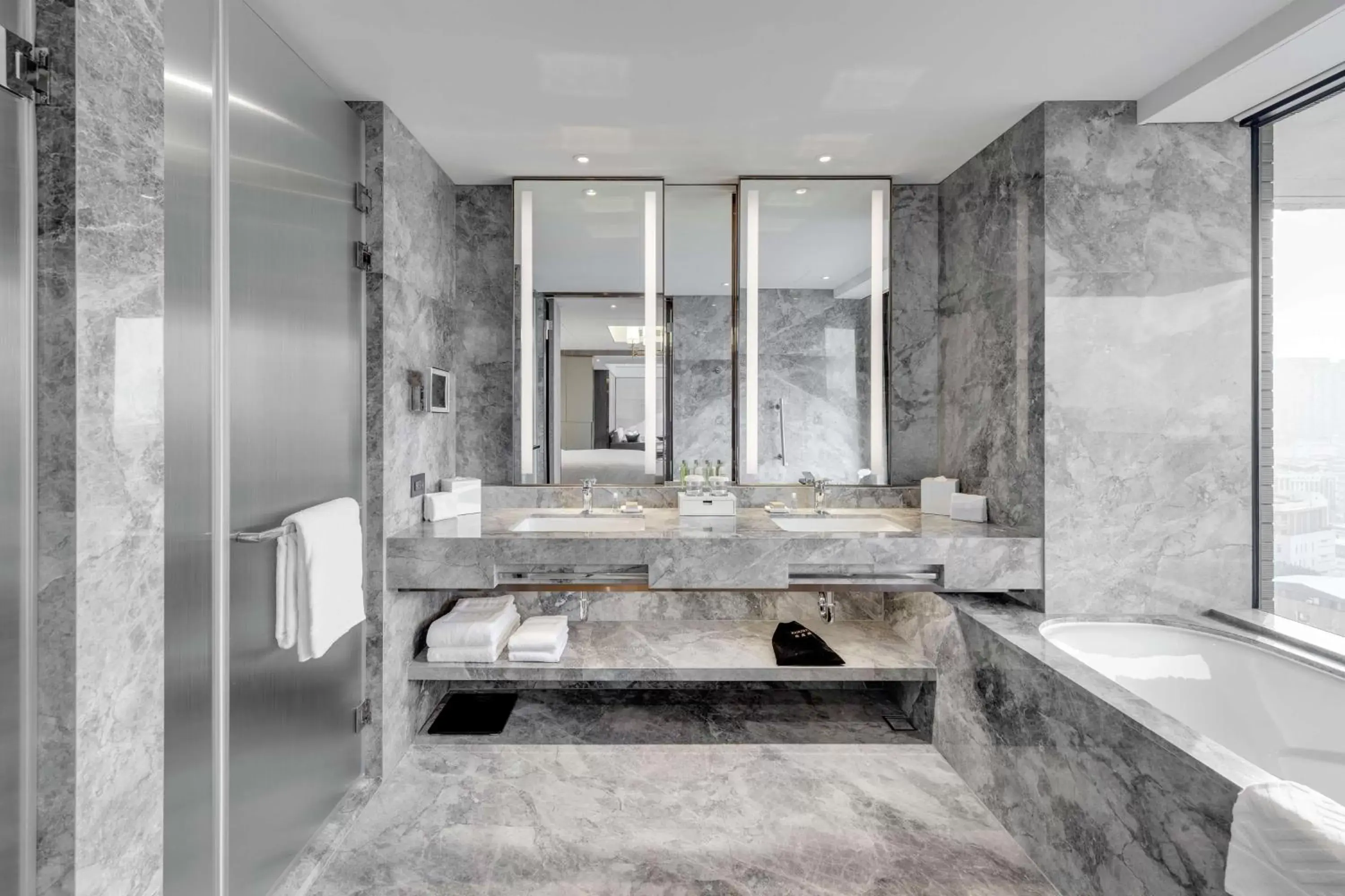 Bathroom in DoubleTree by Hilton Taipei Zhongshan