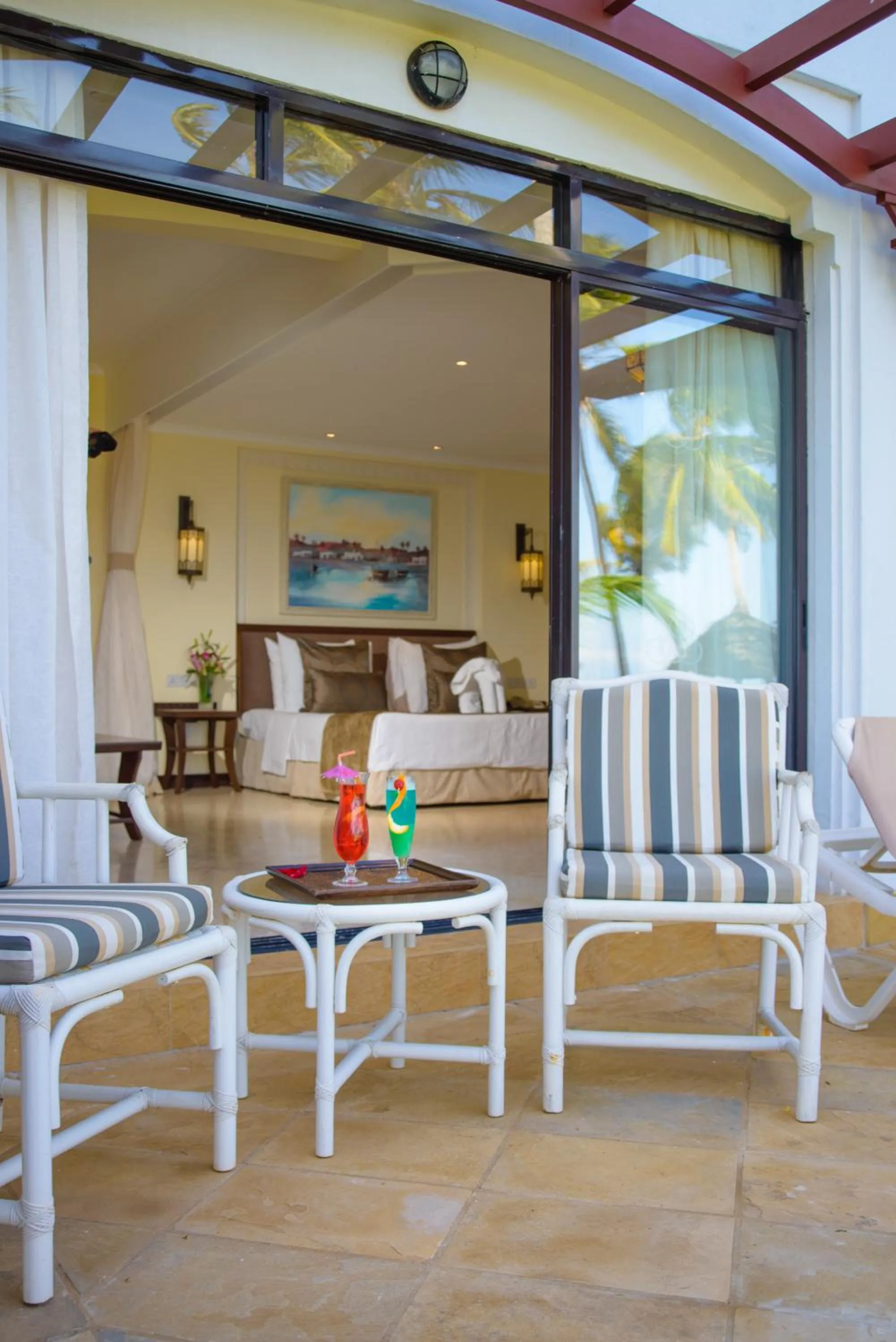 Patio in Sarova Whitesands Beach Resort & Spa