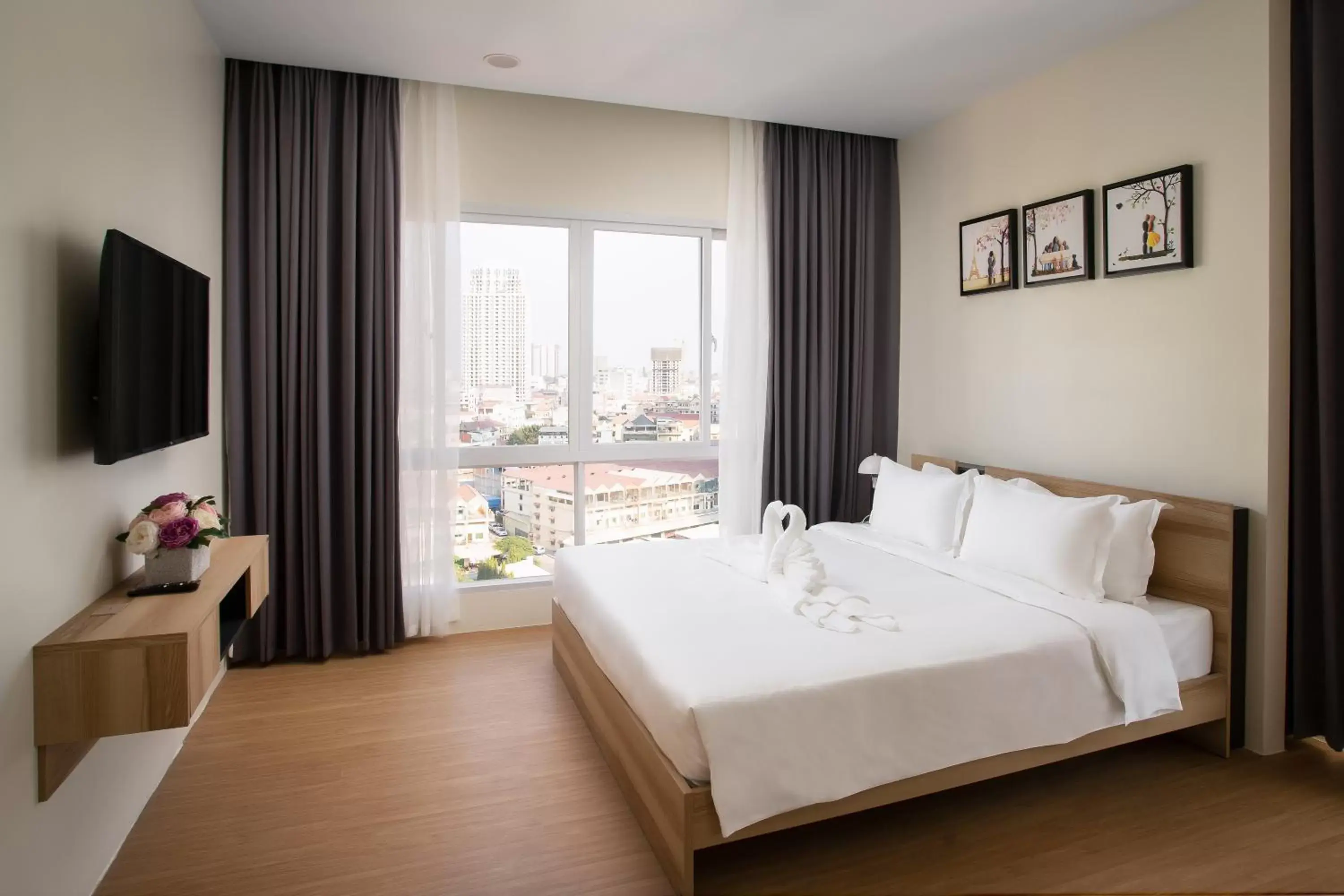 Photo of the whole room, Bed in TK VIEW HOTEL & APARTMENT