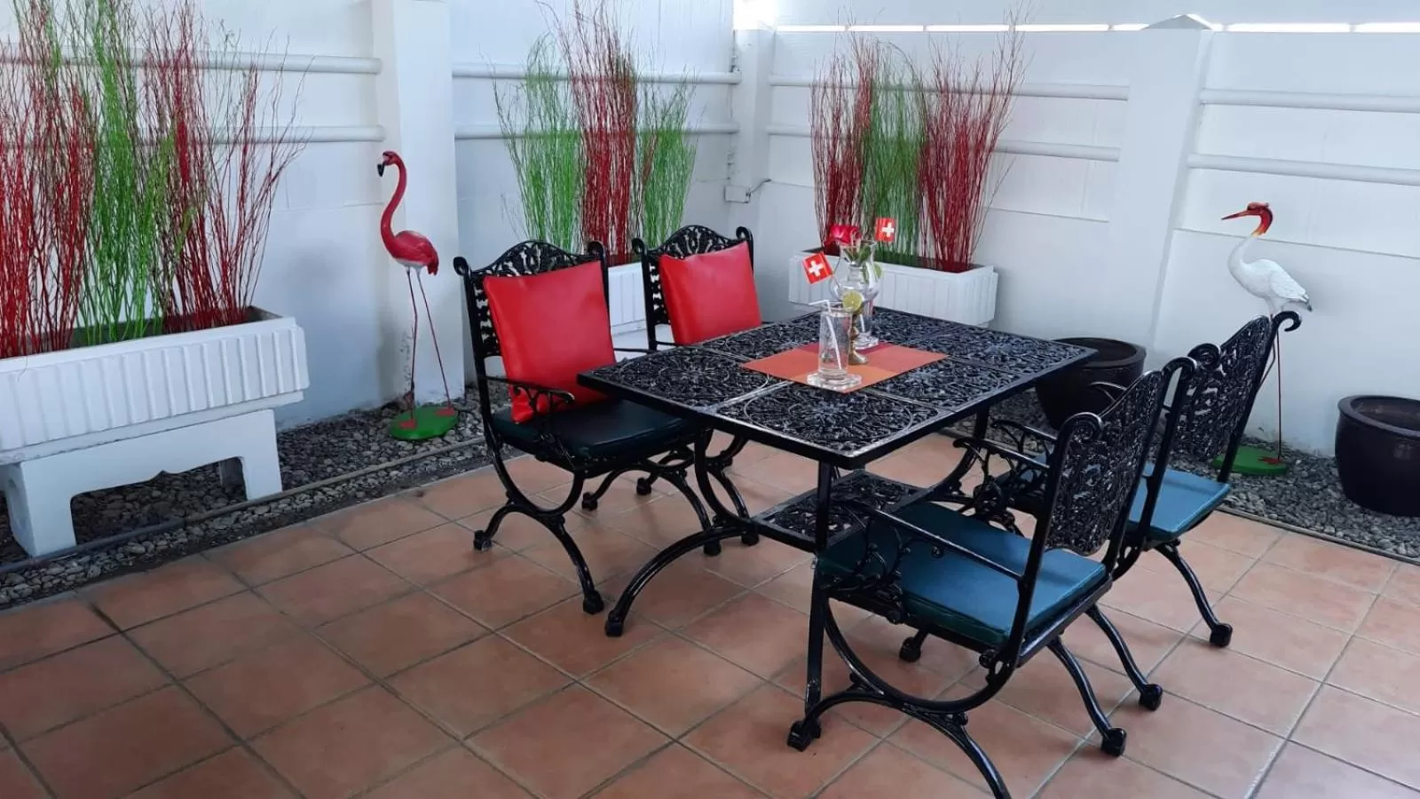Balcony/Terrace in Swiss Food Restaurant and room for rent