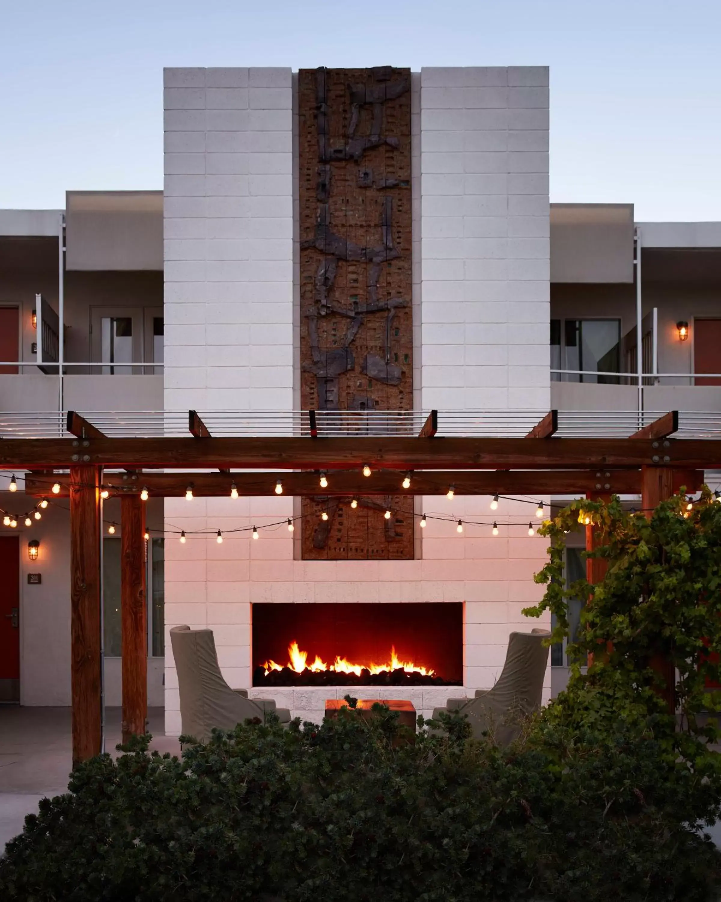 Patio, Property Building in Ace Hotel and Swim Club Palm Springs