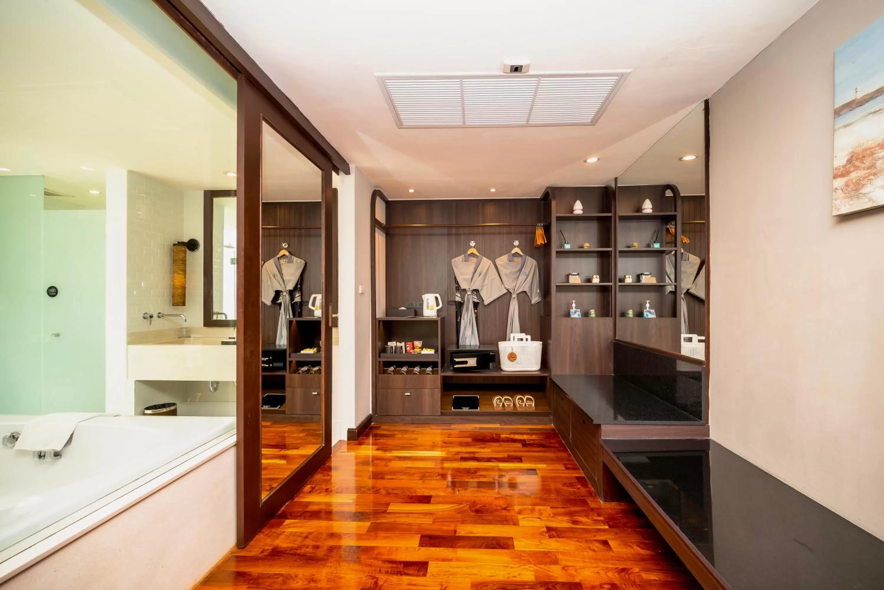 oven, Bed in The Rock Hua Hin Beachfront Spa Resort