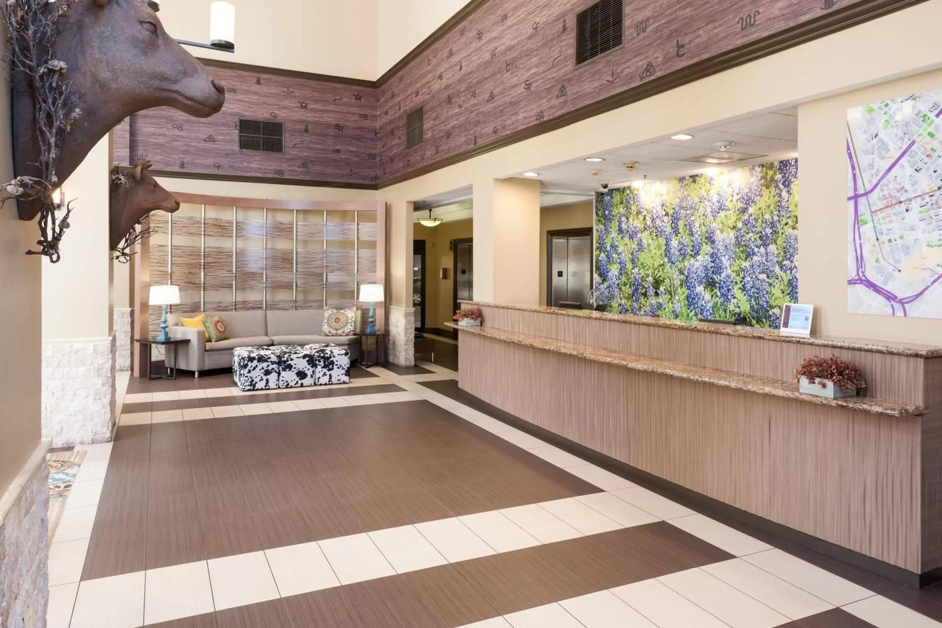 Lobby or reception, Lobby/Reception in SpringHill Suites by Marriott Dallas Downtown / West End