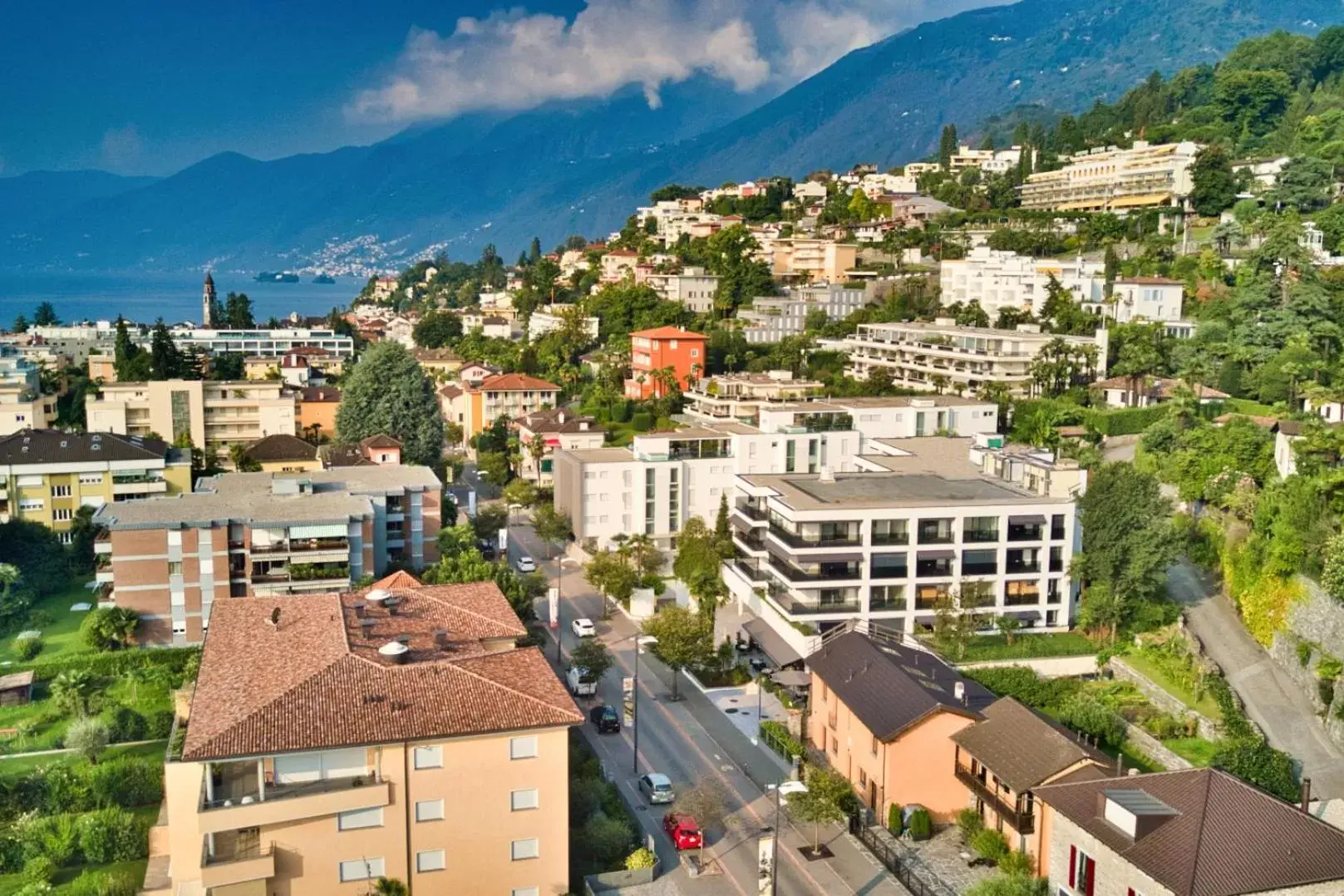 Neighbourhood, Bird's-eye View in Sasso Boretto, Luxury Holiday Apartments