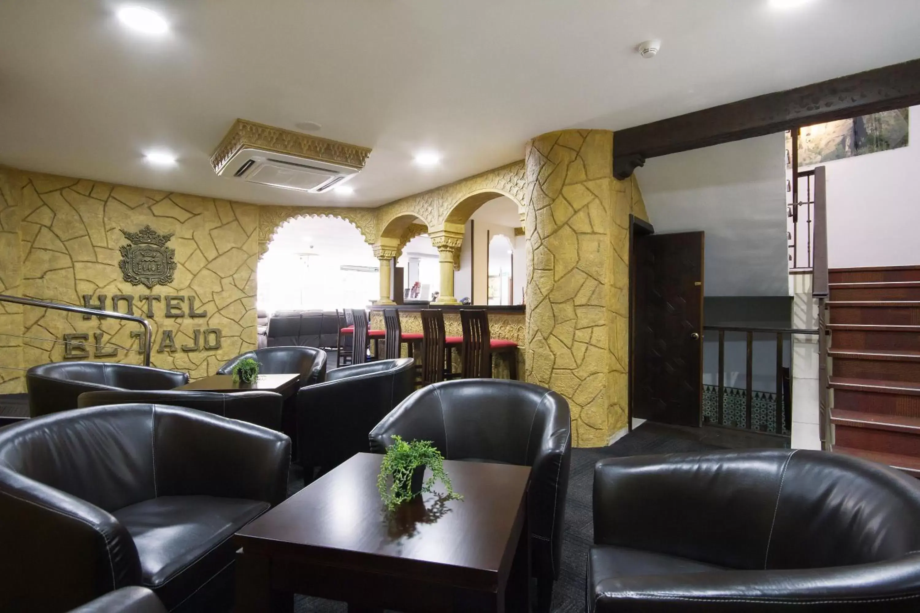 Lounge or bar, Lobby/Reception in Hotel El Tajo & SPA