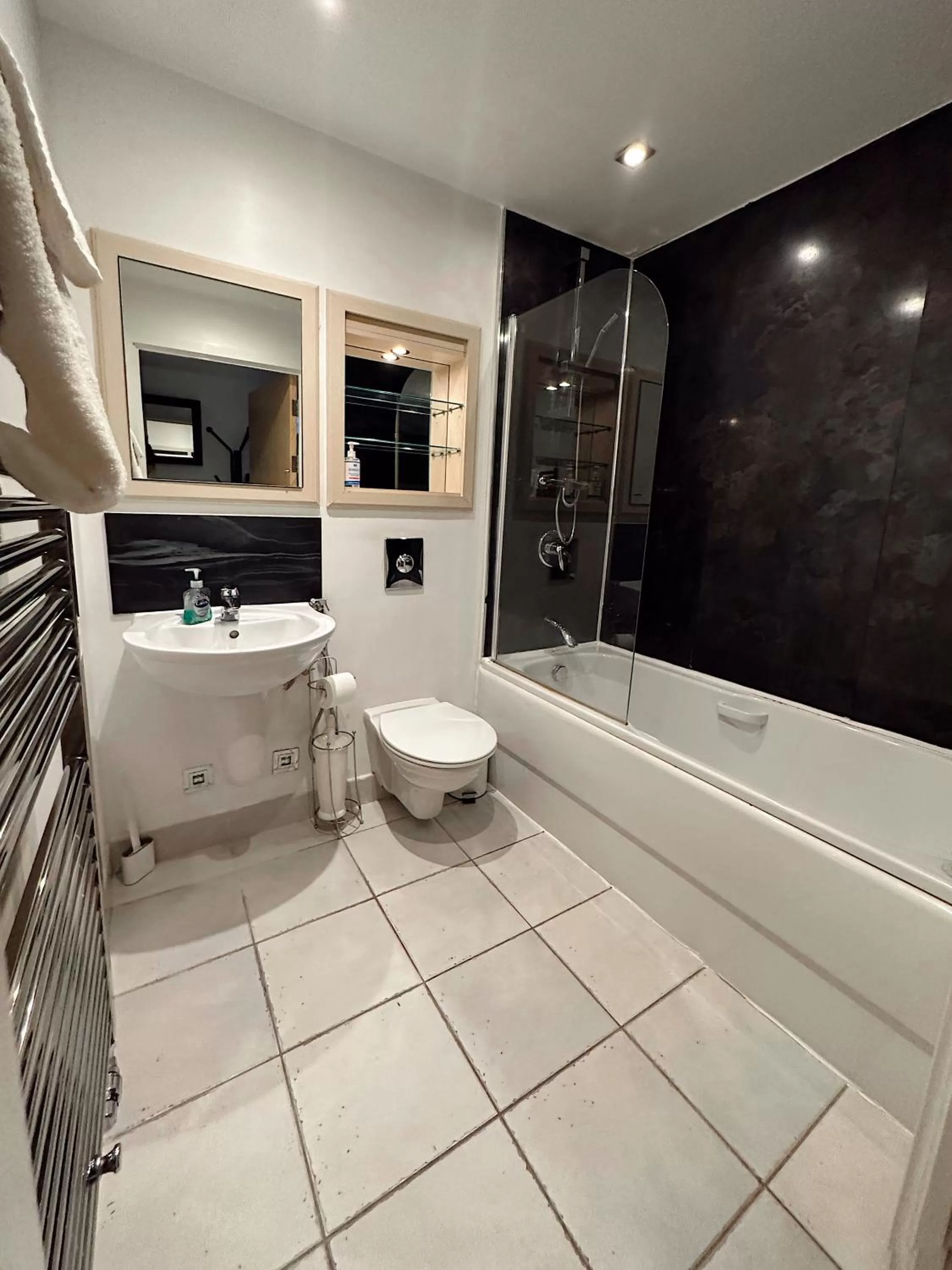 Shower in Canary Wharf - Luxury Apartments