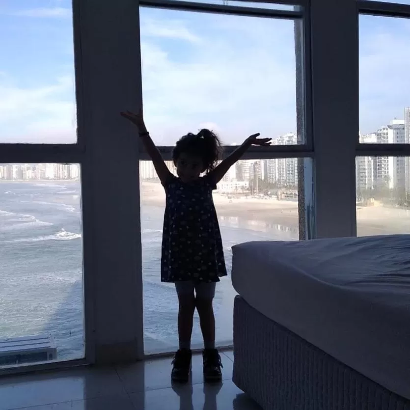 Guests, Bed in Grand Hotel Guarujá - A sua Melhor Experiência Beira Mar na Praia!