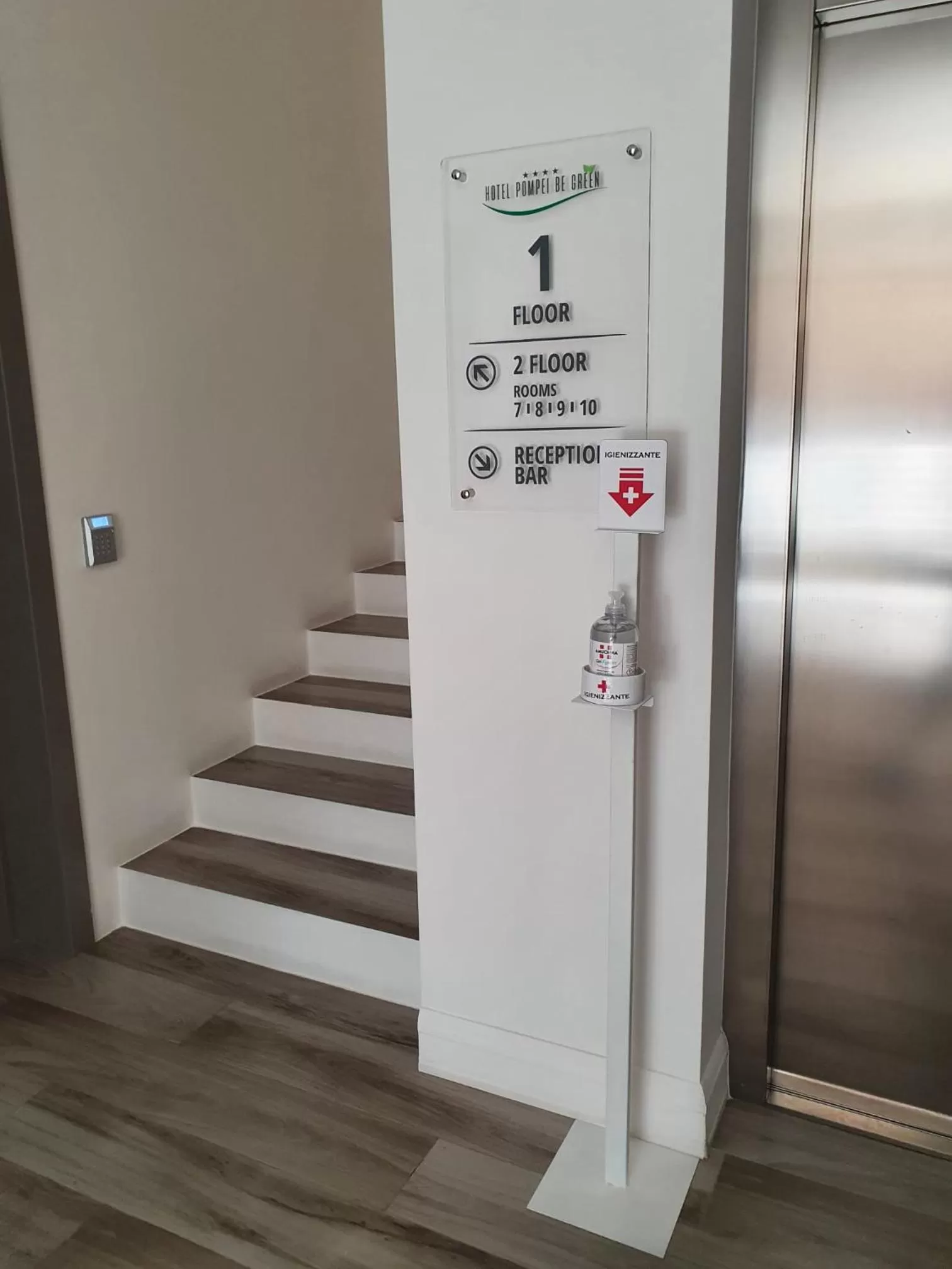 Facade/entrance in Hotel Pompei Be Green