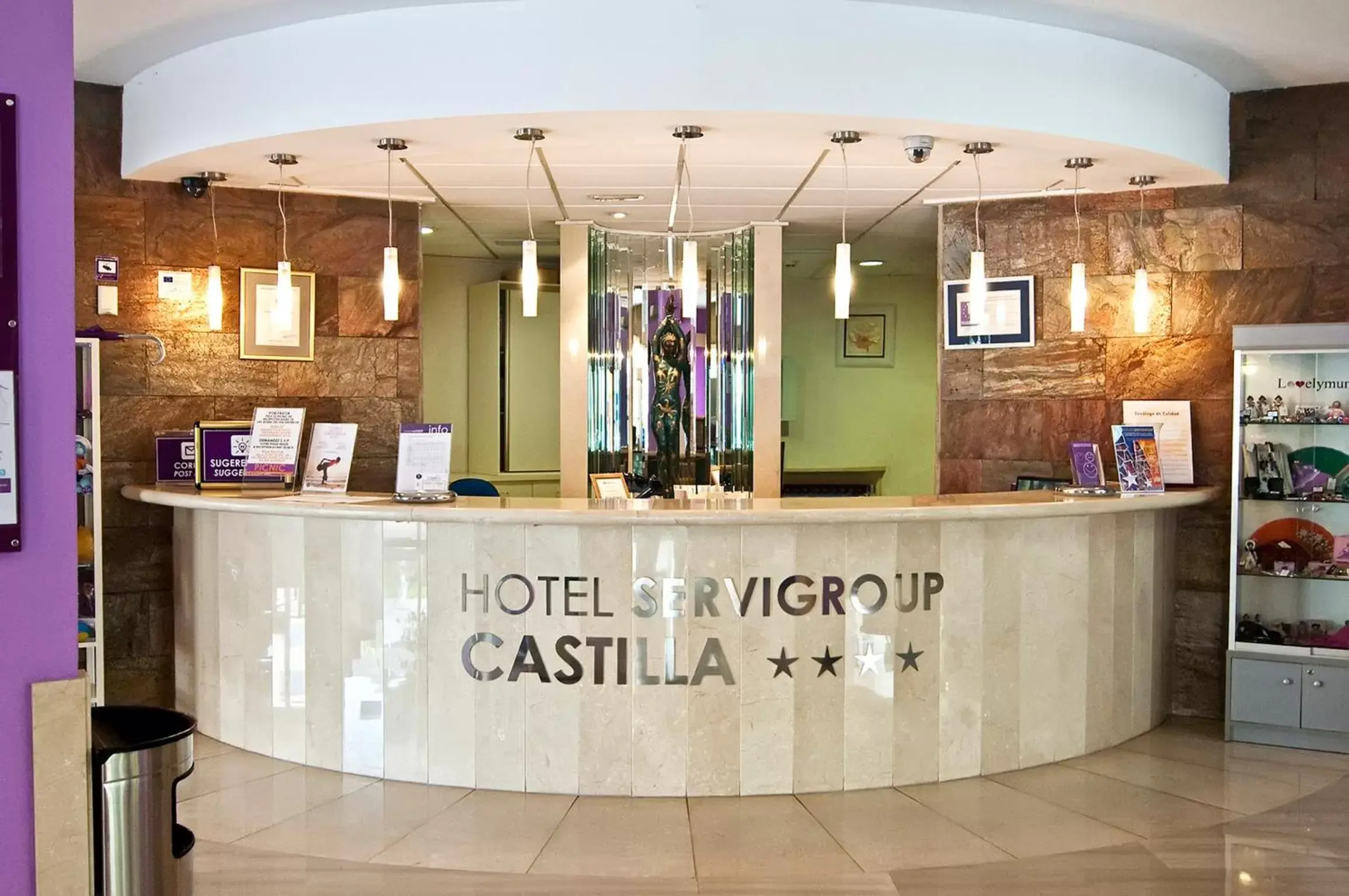 Lobby or reception in Hotel Servigroup Castilla