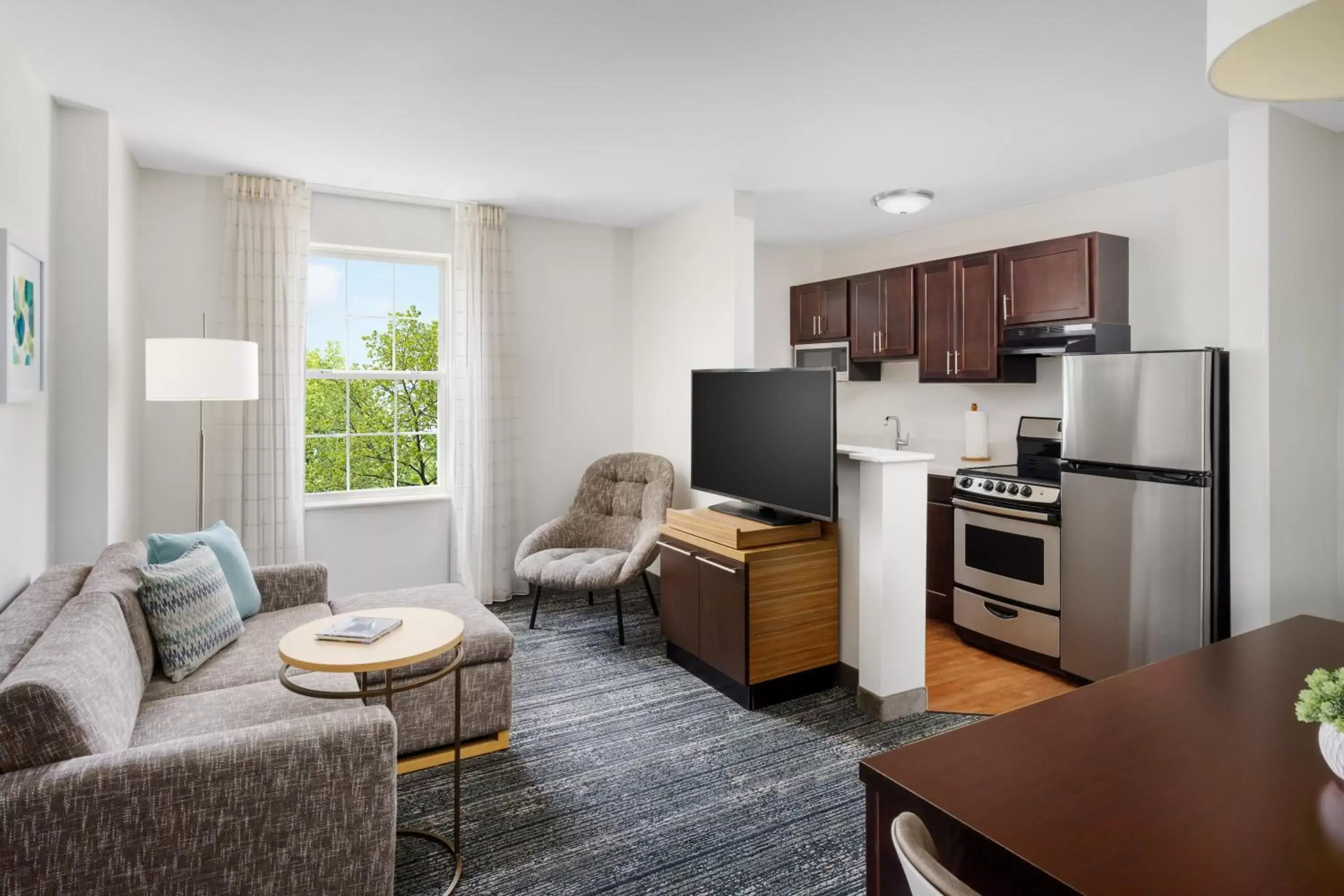 TV and multimedia, Seating Area in TownePlace Suites Manchester-Boston Regional Airport