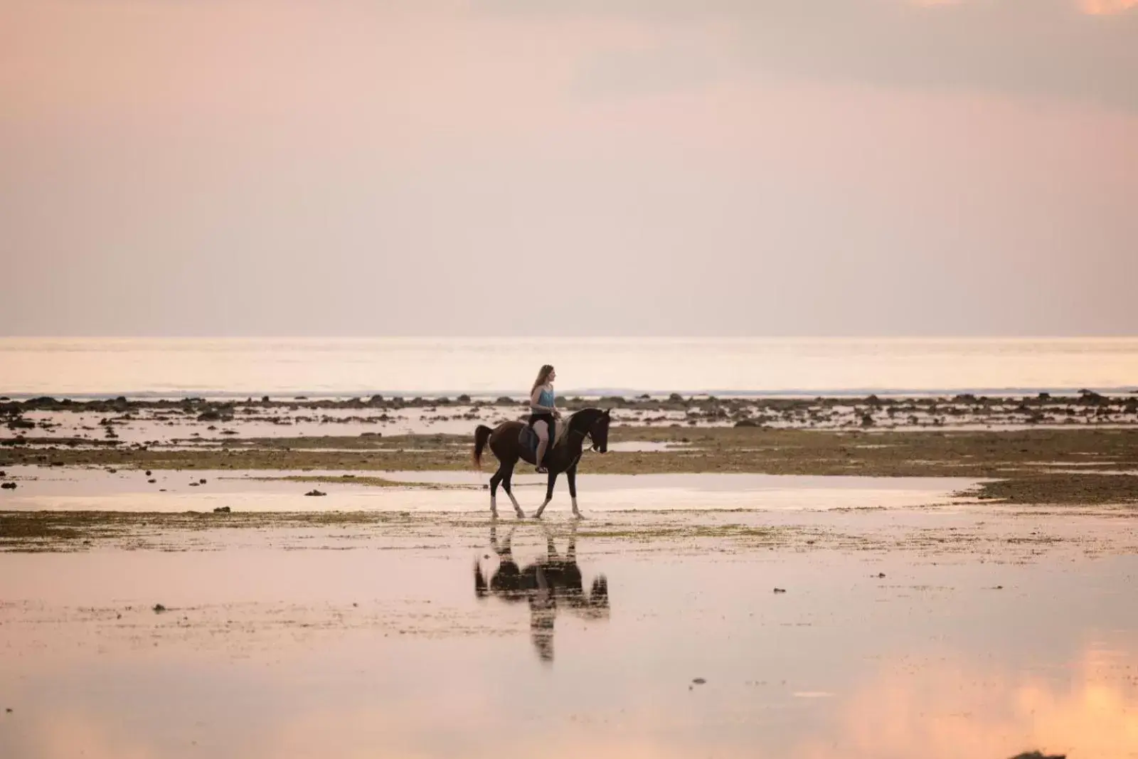 Horse-riding in Ombak Sunset