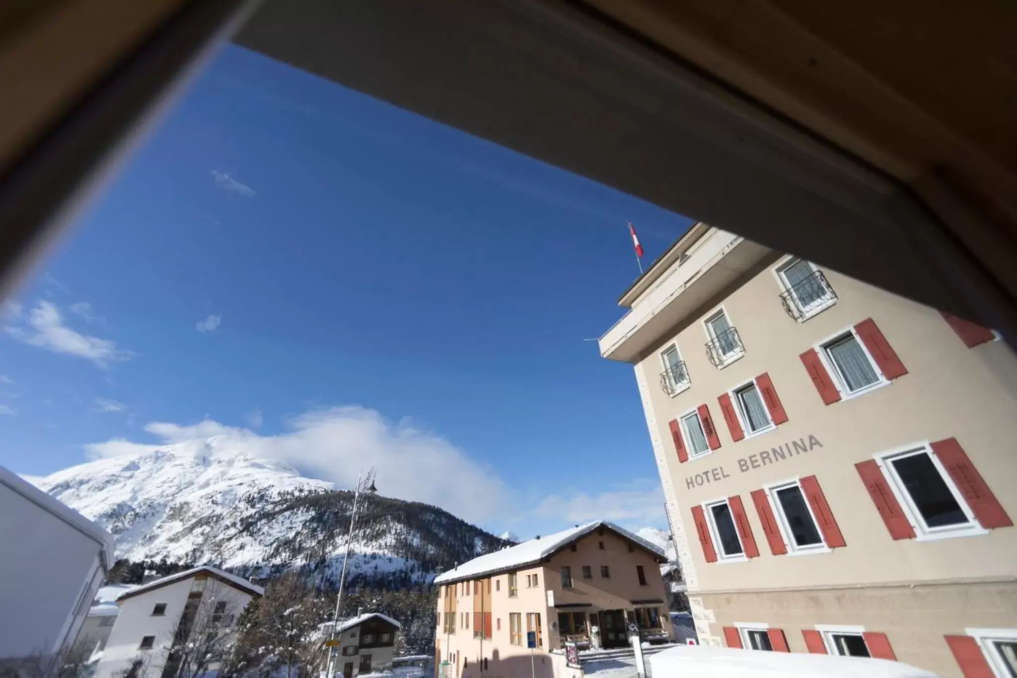 Mountain view in Hotel Bernina