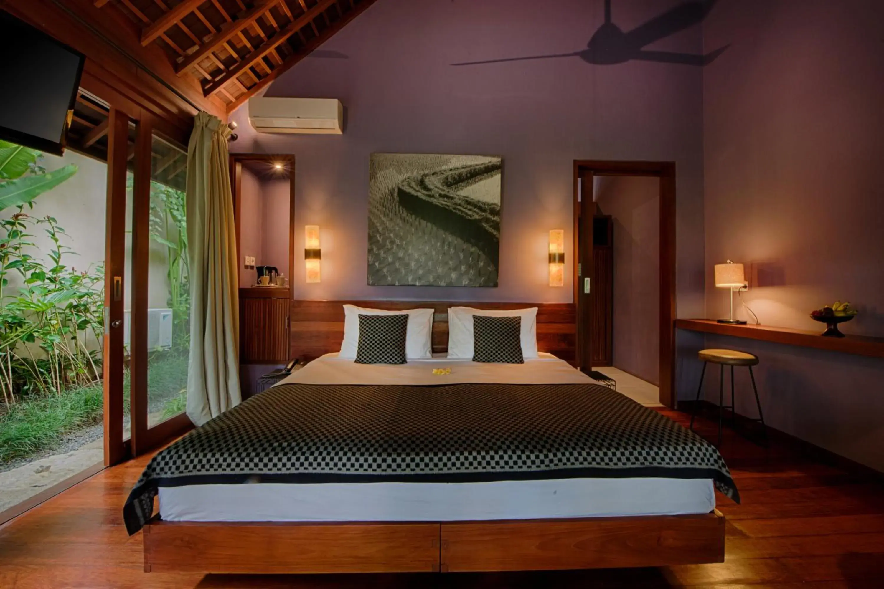 Bed in Temuku Villas Ubud - CHSE Certified