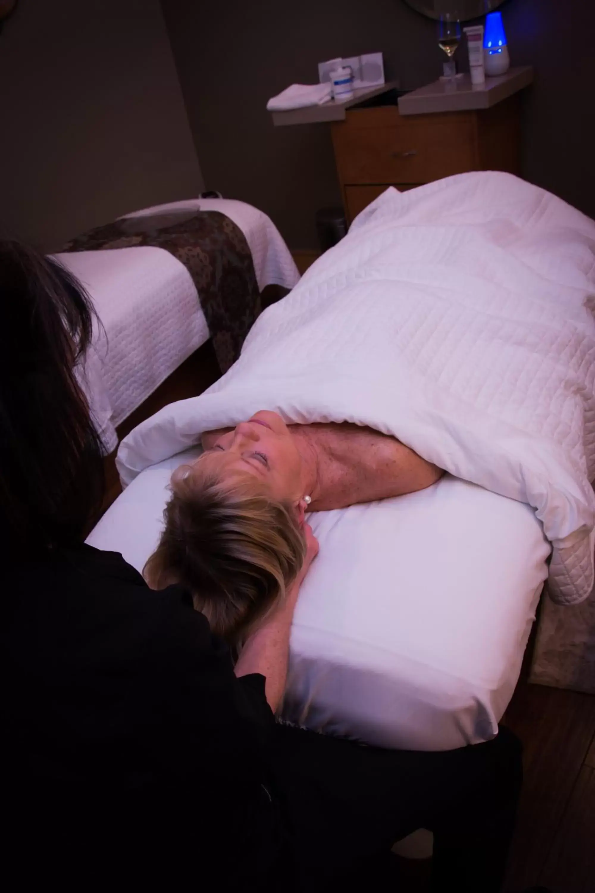 People, Bed in The Inn at Harbor Shores