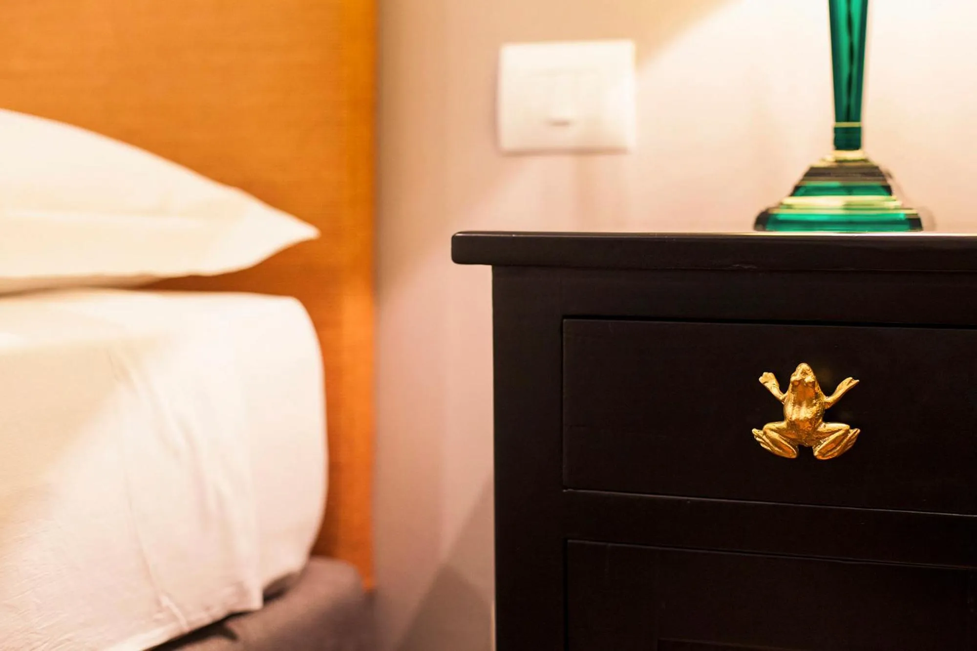 Decorative detail, Bed in Boutique Hotel Hugo