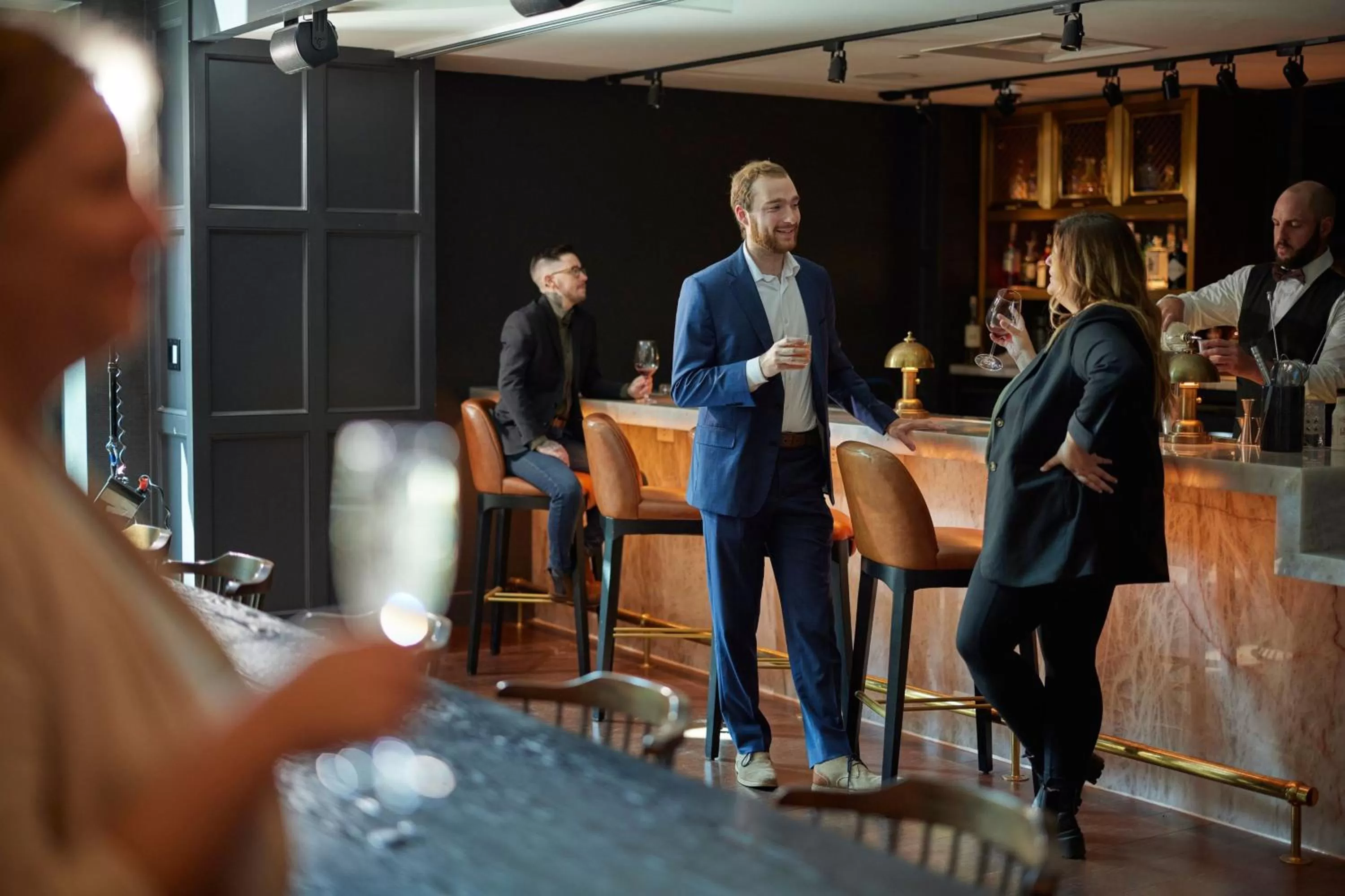 Lobby or reception in The Union Club Hotel at Purdue University, Autograph Collection