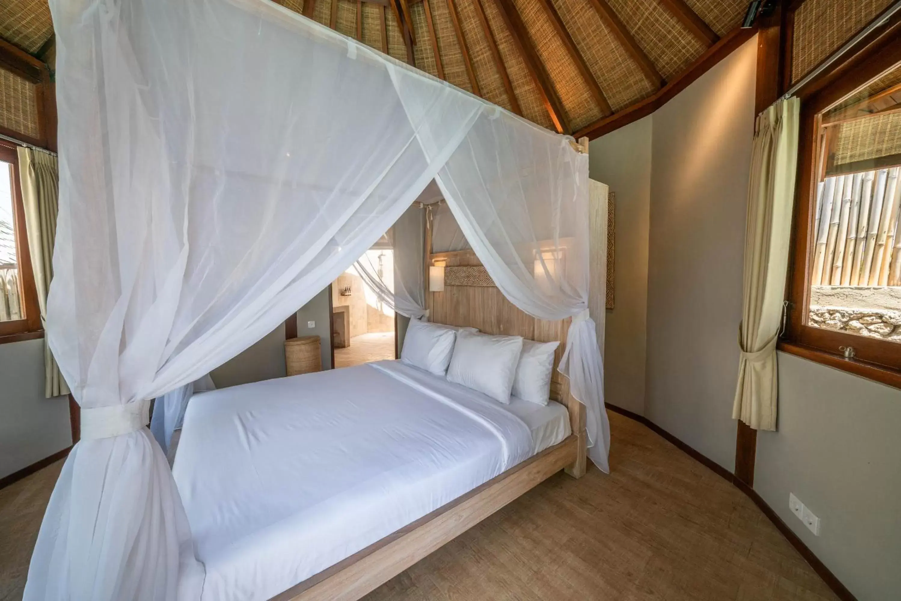 Bed in Blue Lagoon Avia Villas