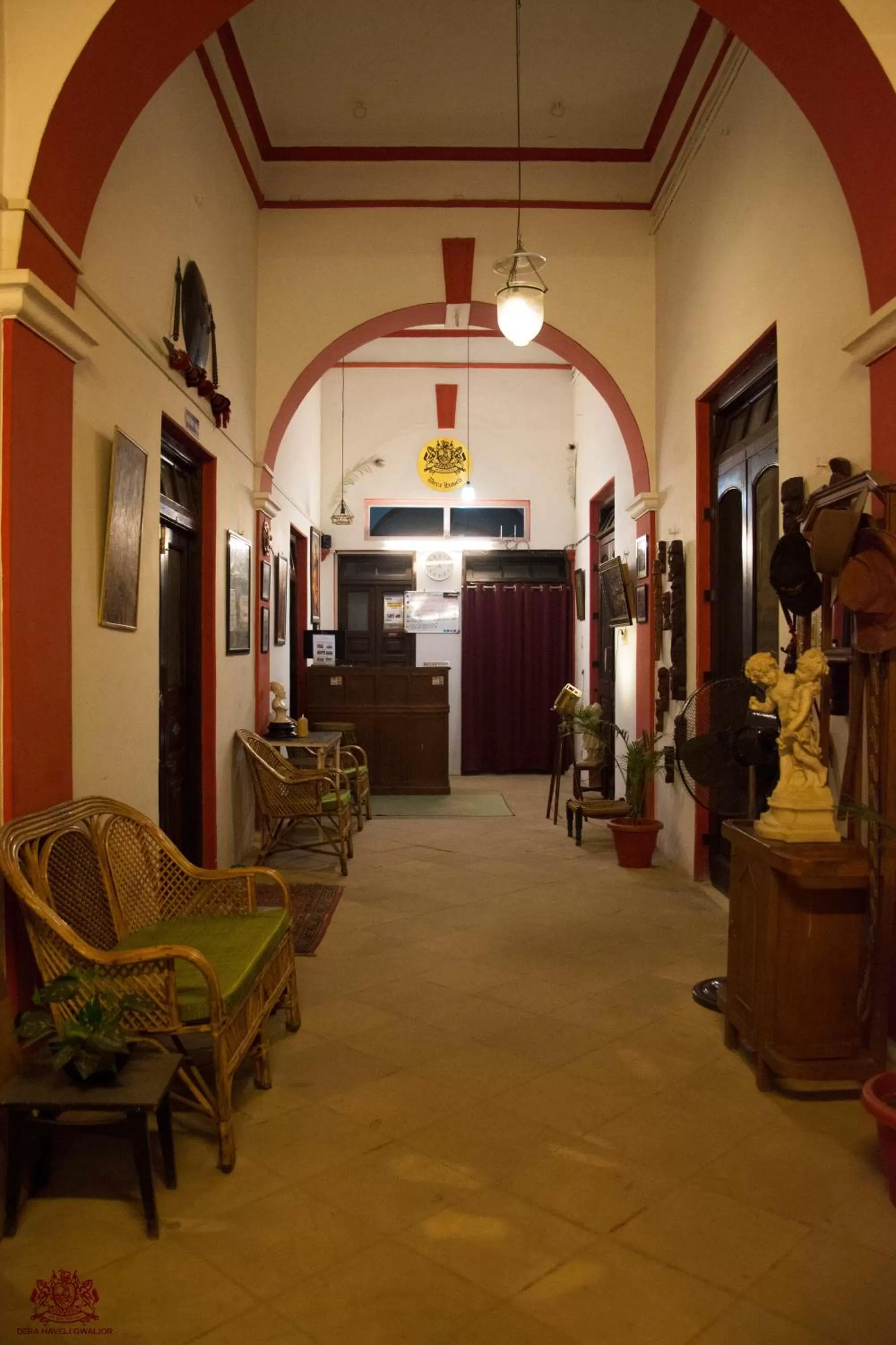 Lobby or reception in Dera Haveli- Heritage homestay