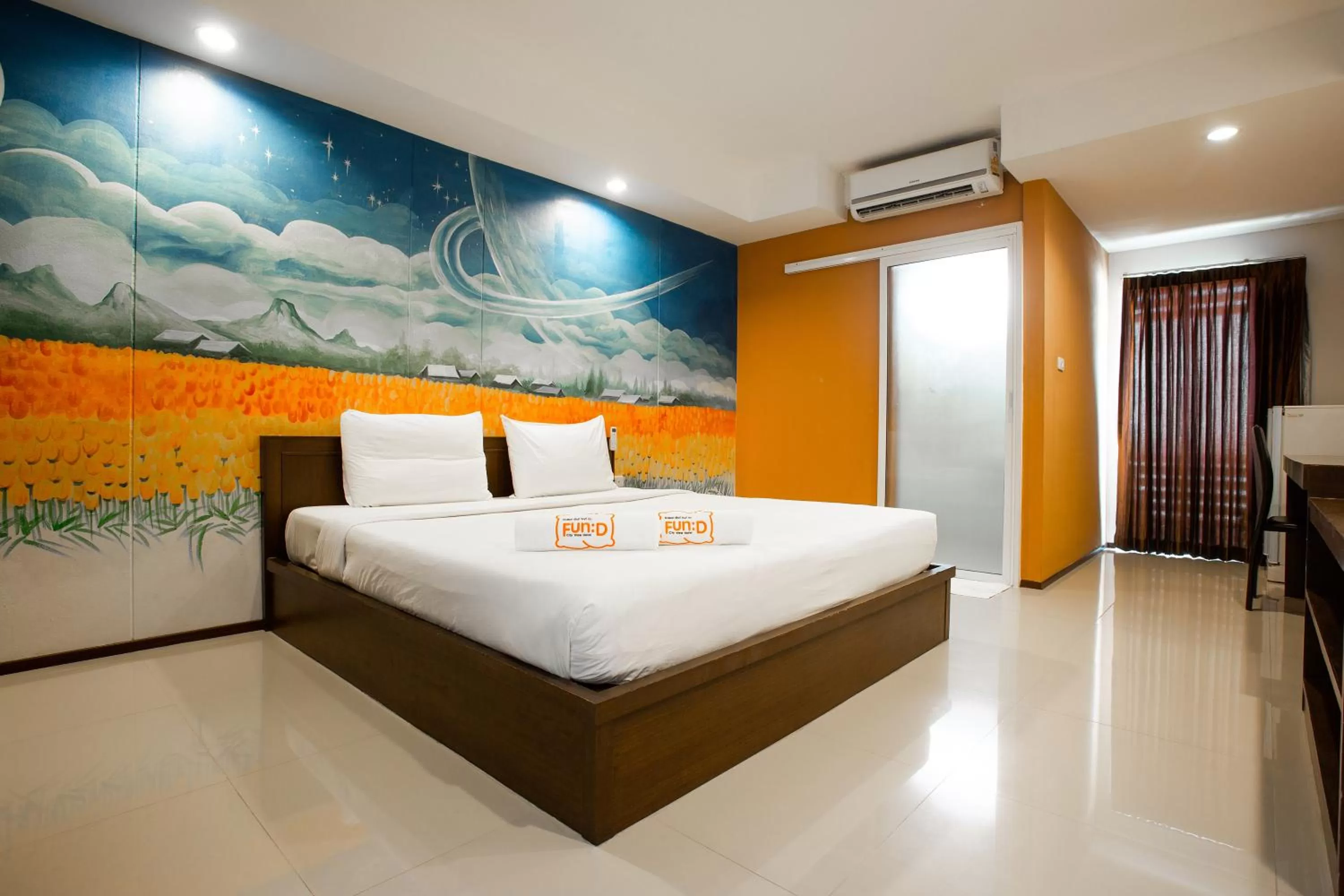 Bed in Fun-D City View SHA Plus