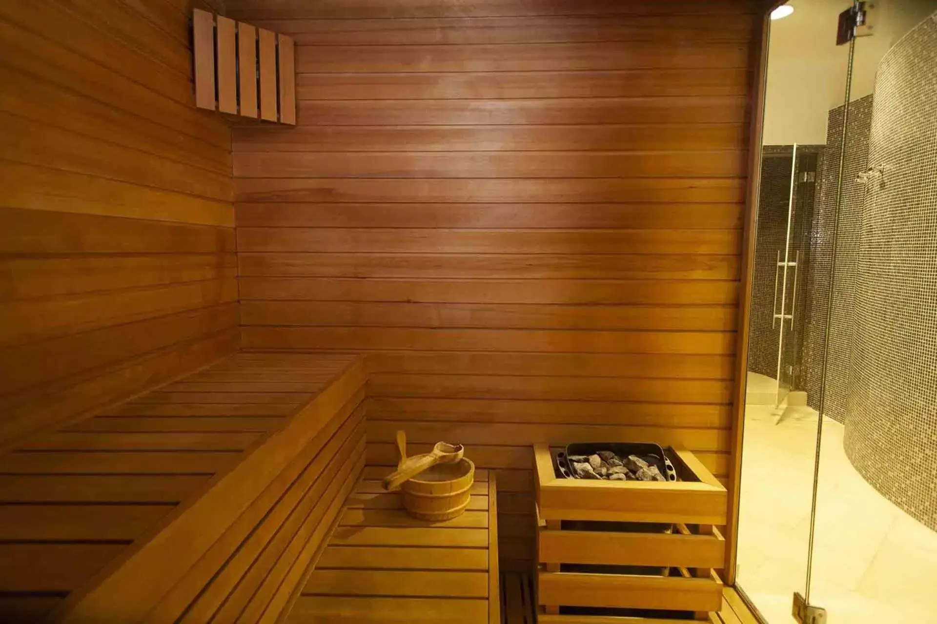 Sauna in OSTUNI PALACE - Hotel Bistrot & SPA