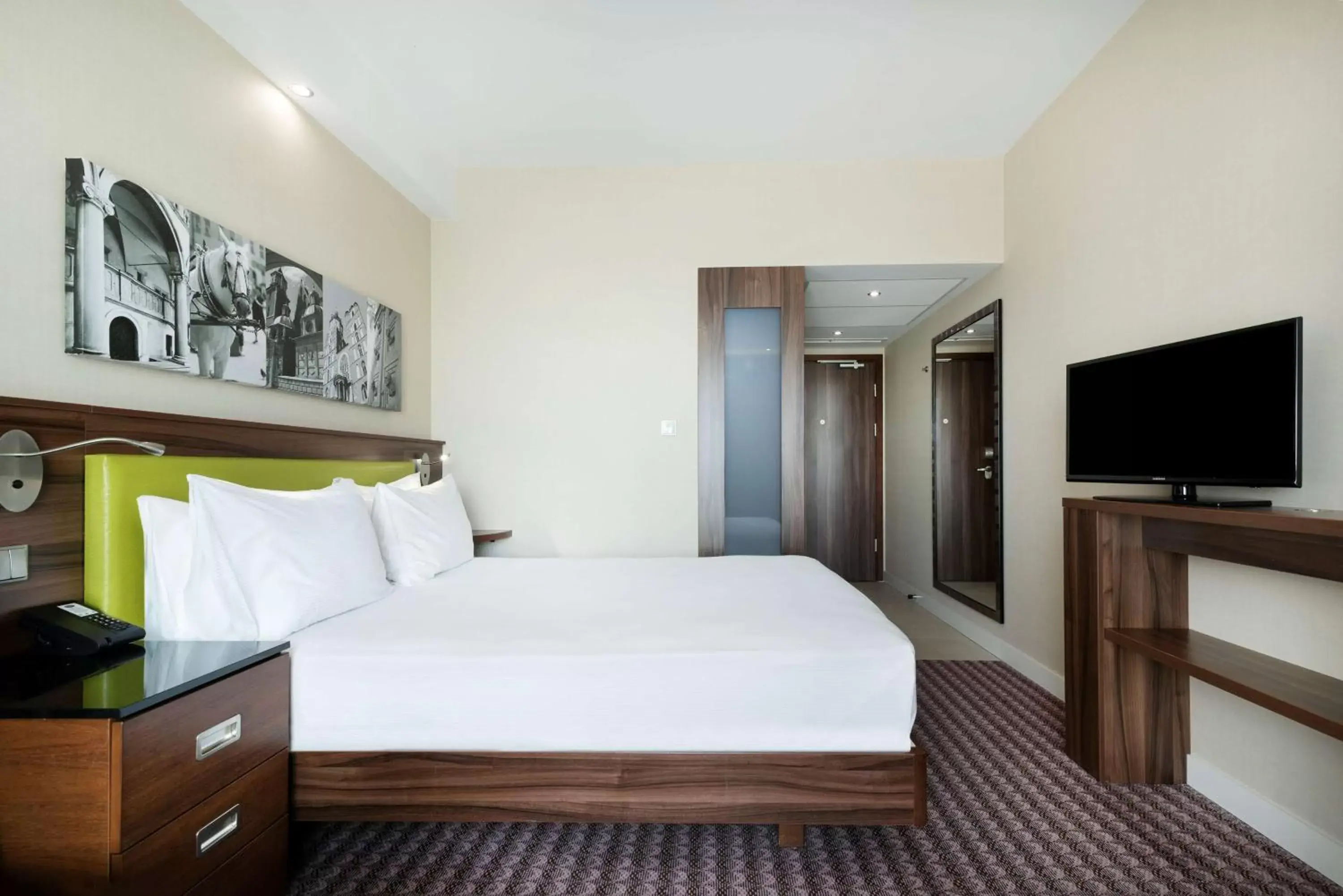 Bedroom, Bed in Hampton by Hilton Krakow