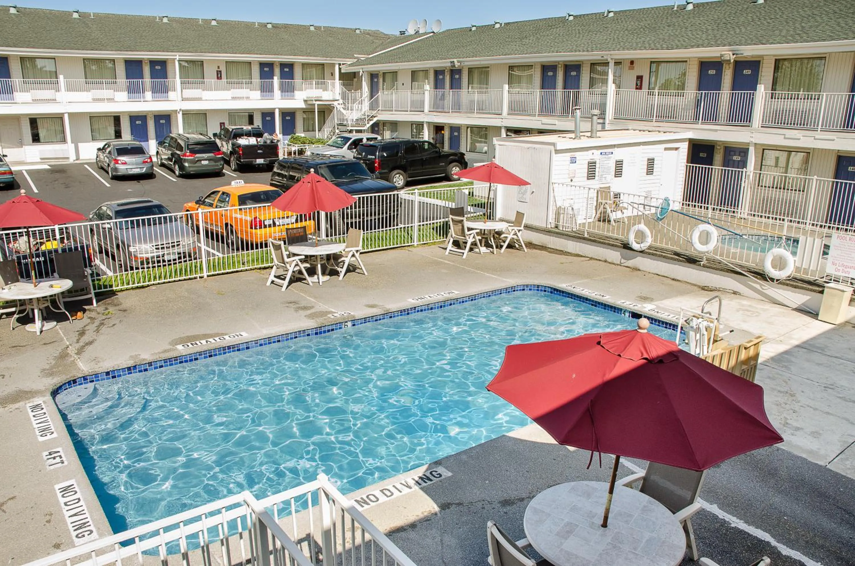 Swimming pool in Motel 6-Tacoma, WA - South