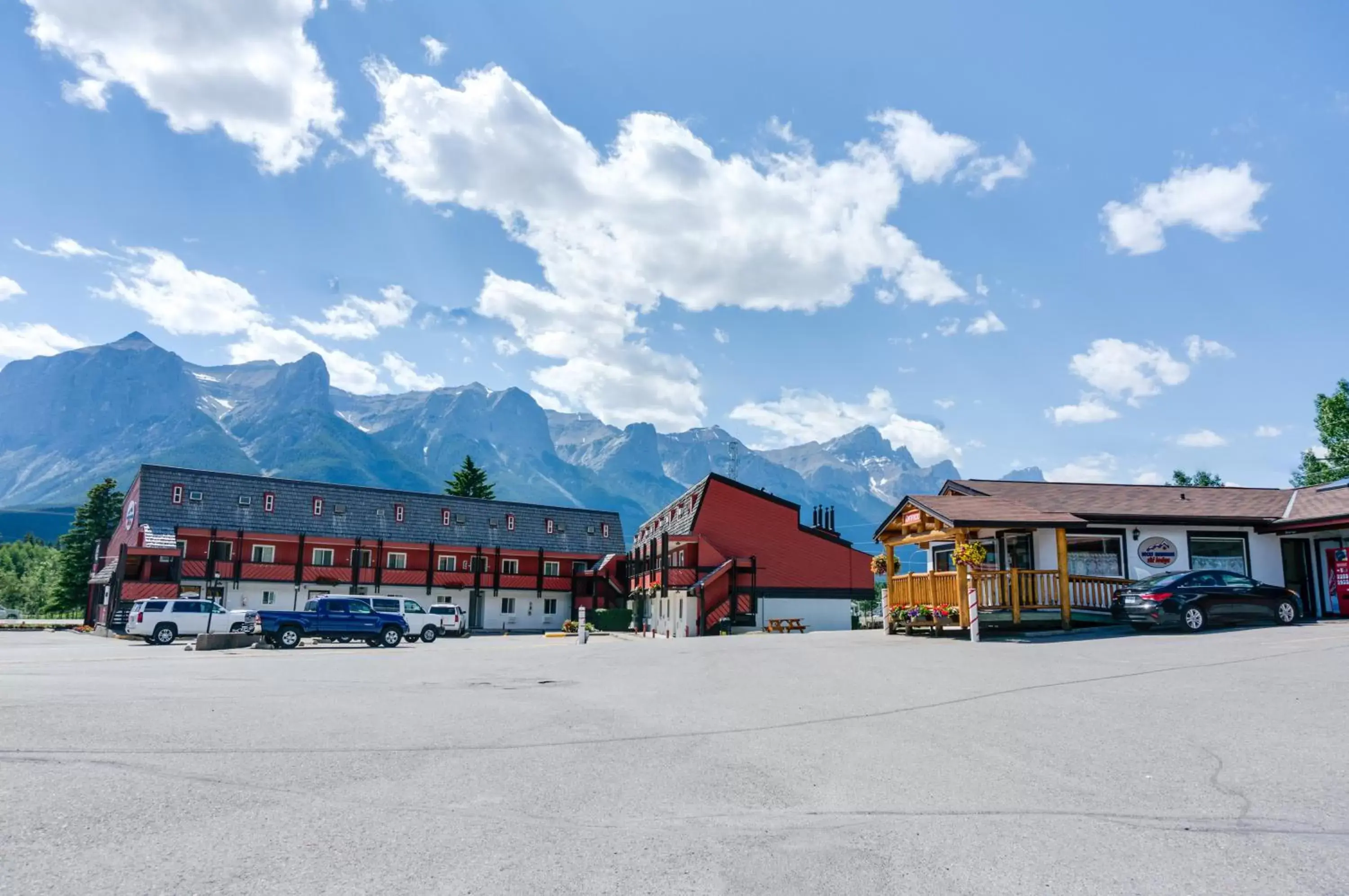 Facade/entrance, Property Building in Rocky Mountain Ski Lodge