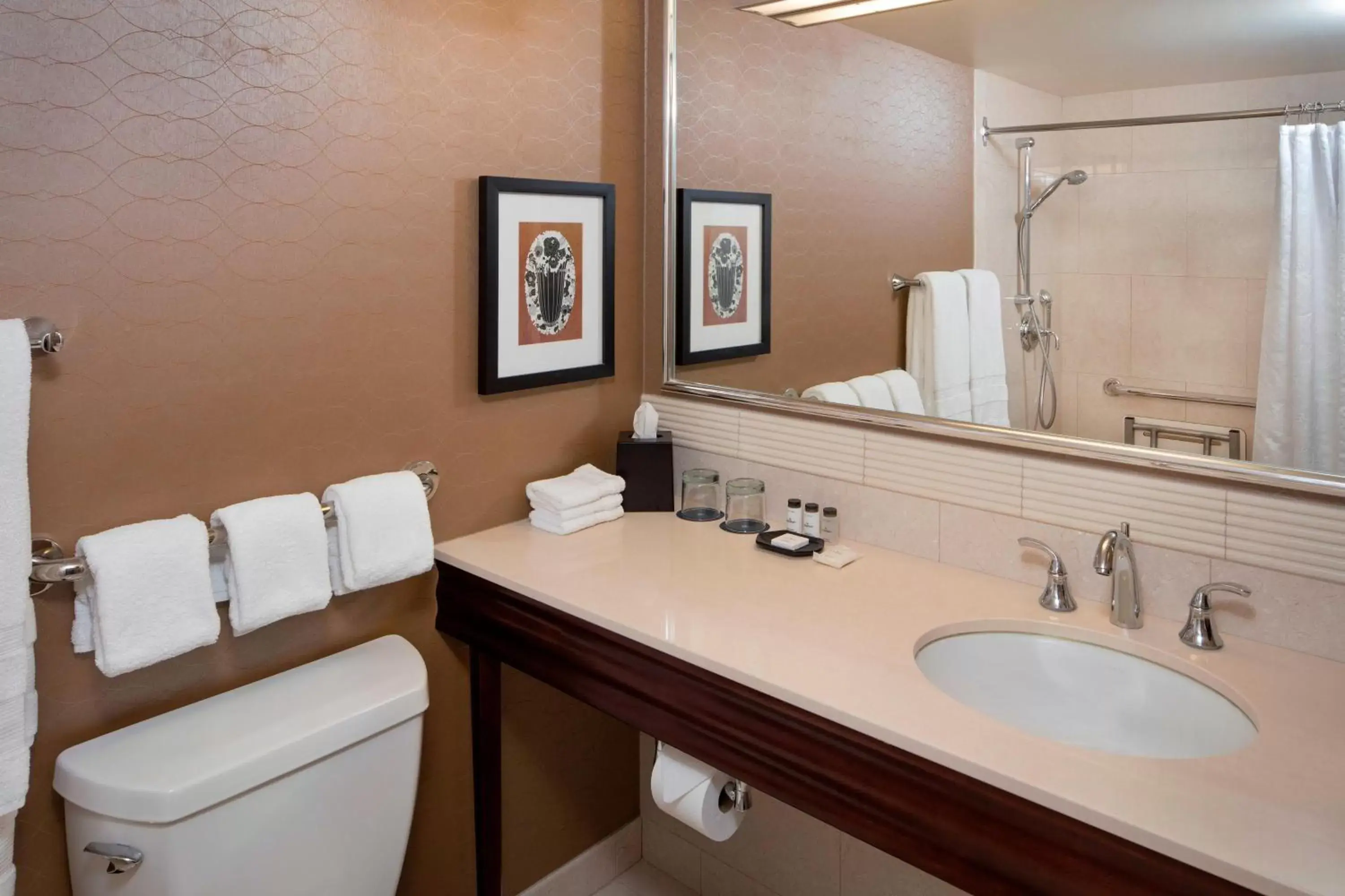 Bathroom in Sheraton Cavalier Calgary Hotel