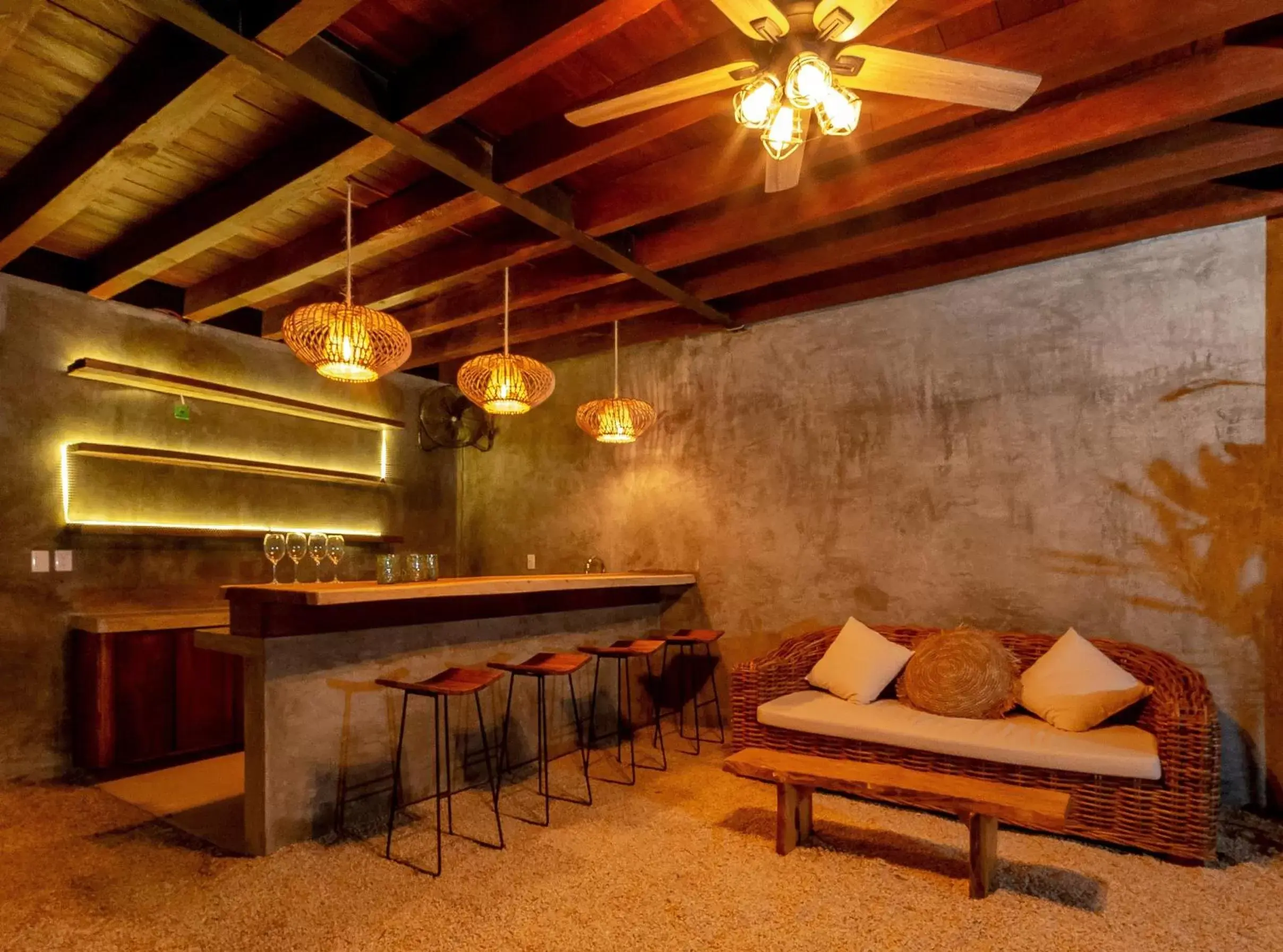 Lounge or bar in Mimosa Tulum