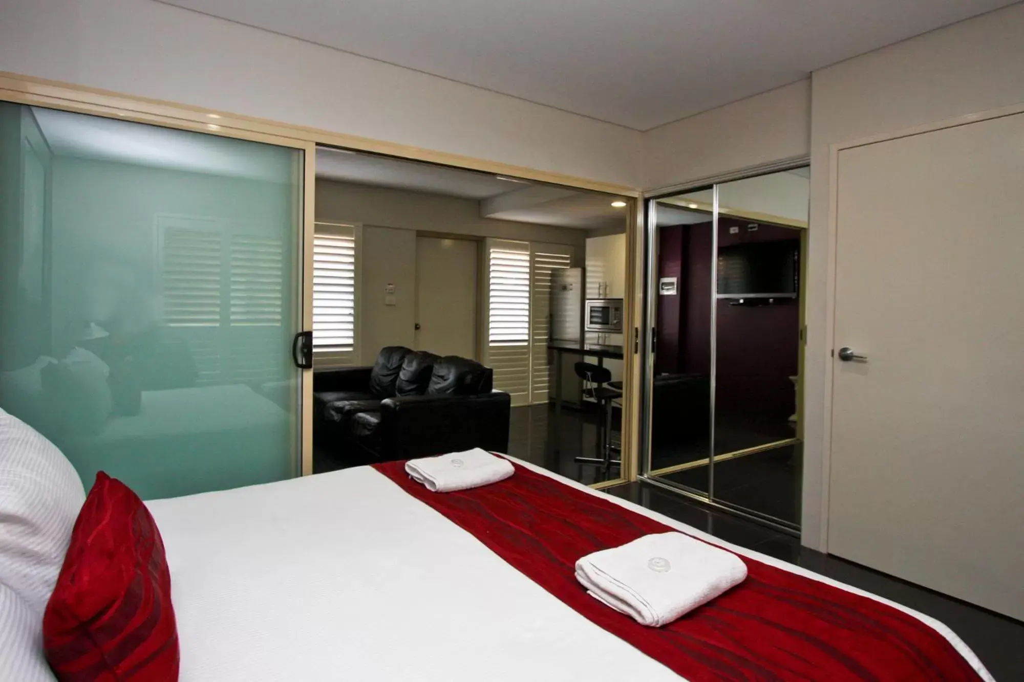 Bedroom, Bed in Jesmond Executive Villas