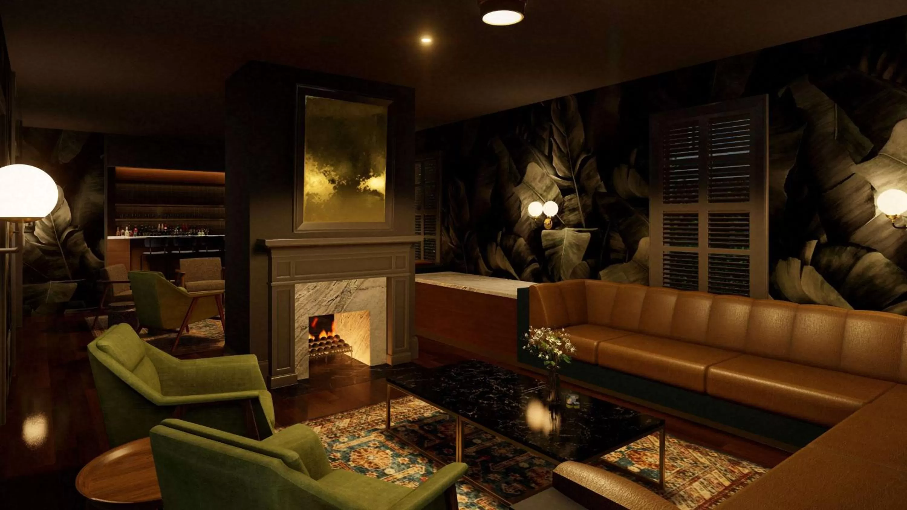 Property building, Seating Area in Quirk Hotel Charlottesville