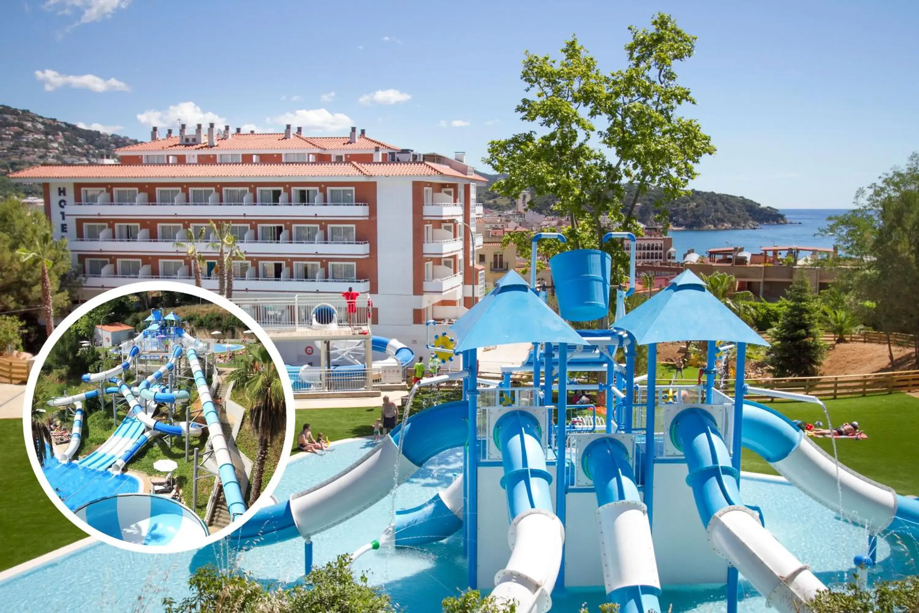 Garden, Water Park in Garbi Park Lloret Hotel