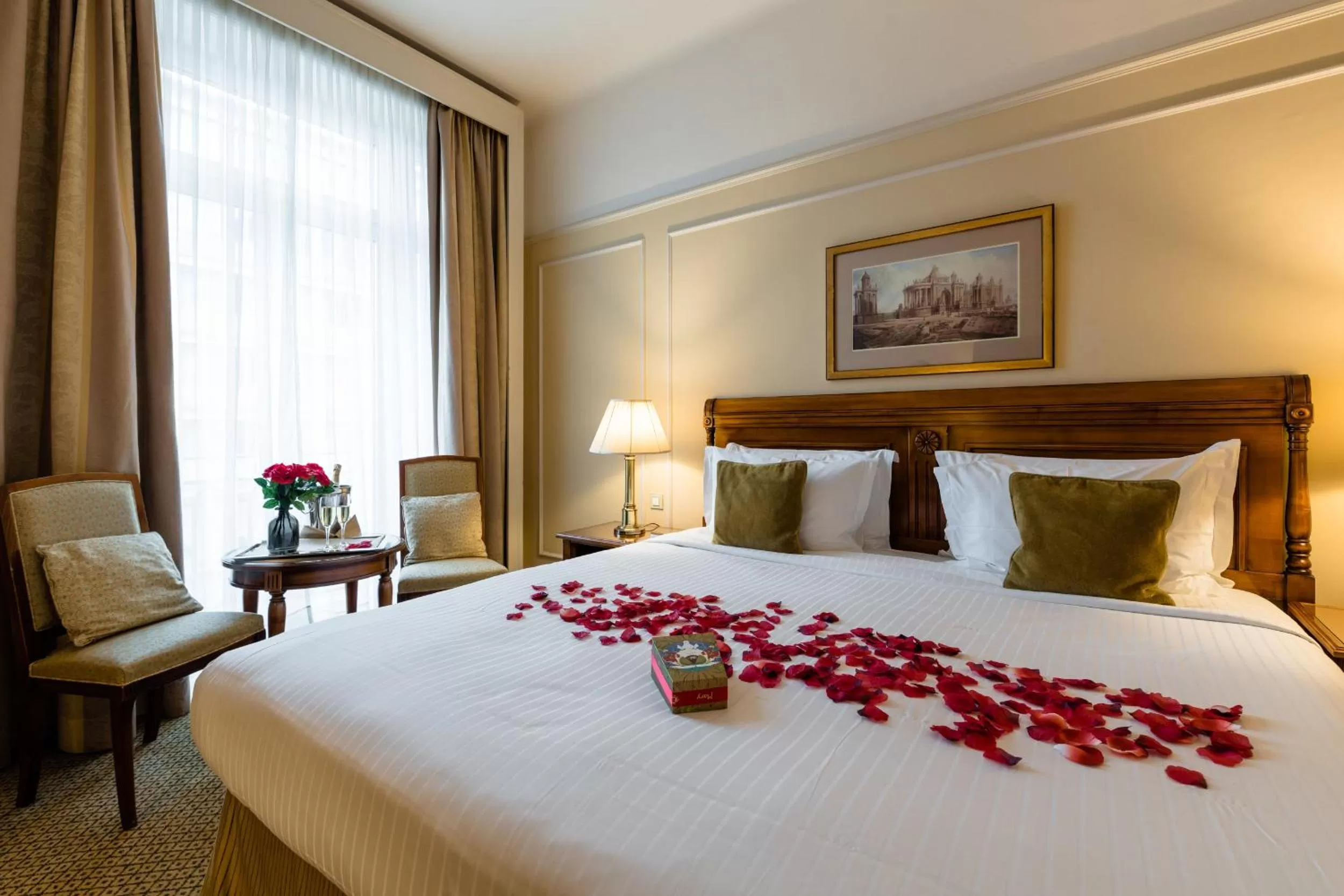 Decorative detail, Bed in Hotel Le Plaza Brussels