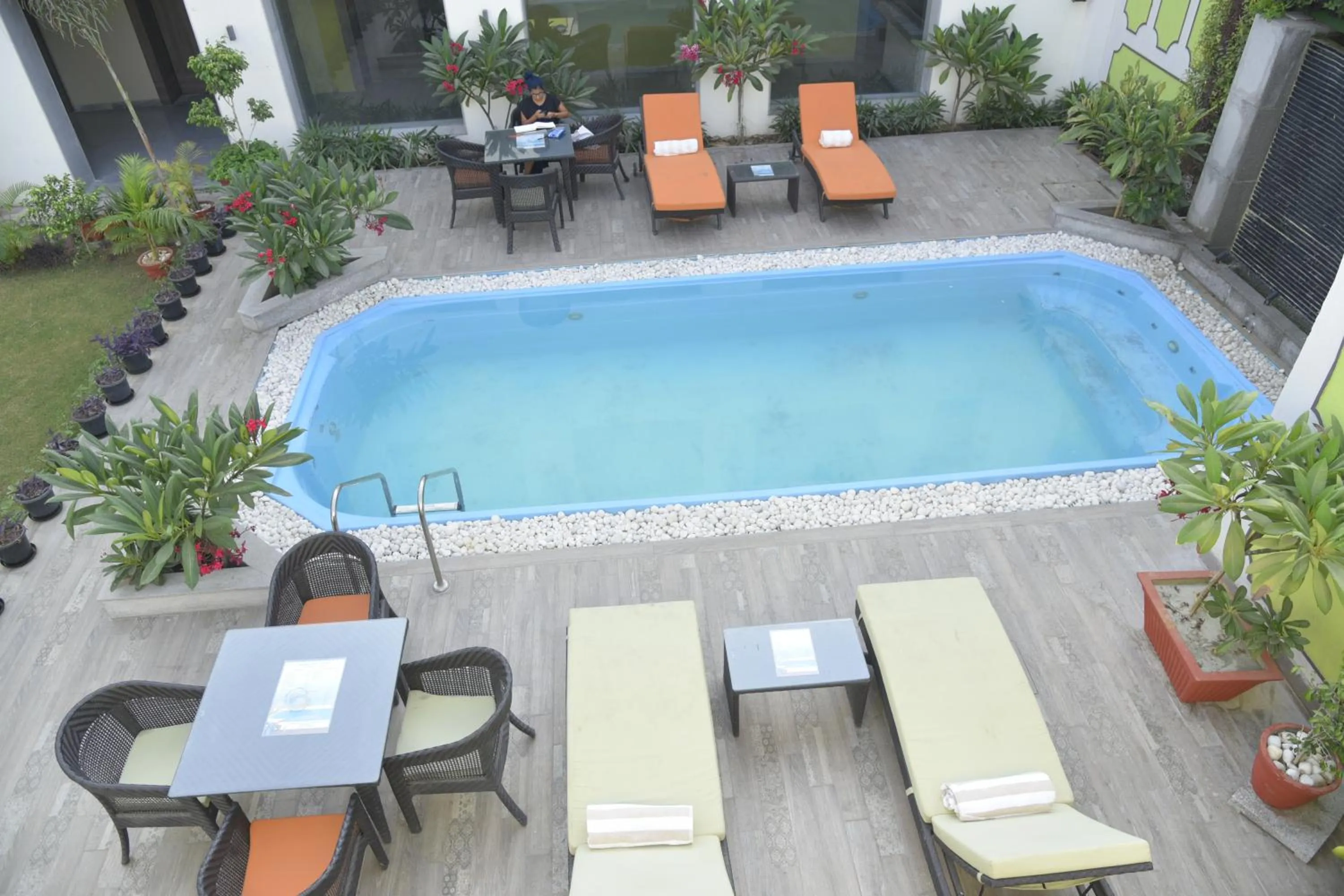 Swimming pool in Hotel Gandharva- A Green Hotel