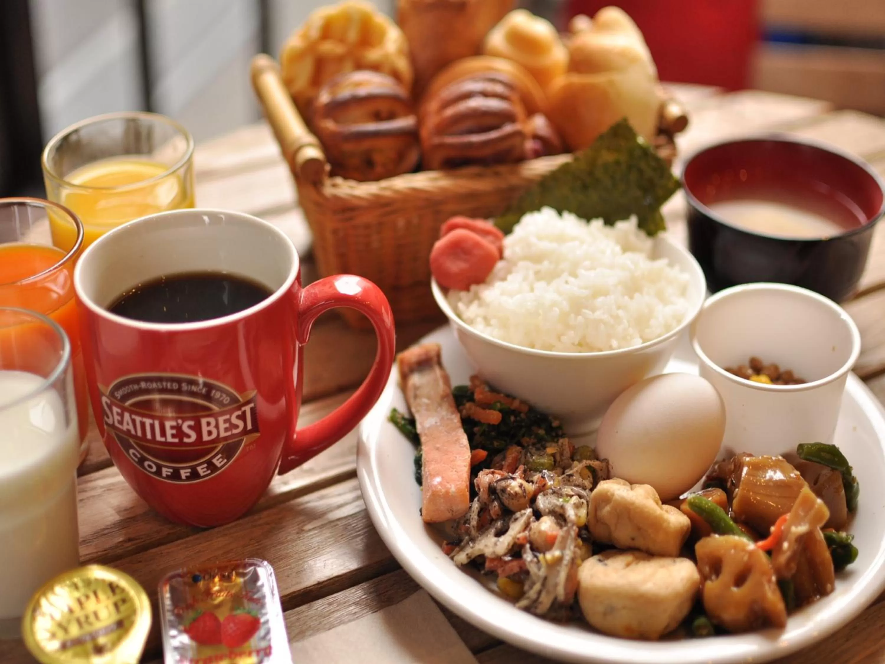 Buffet breakfast in APA Hotel Kyoto Ekimae Chuoguchi