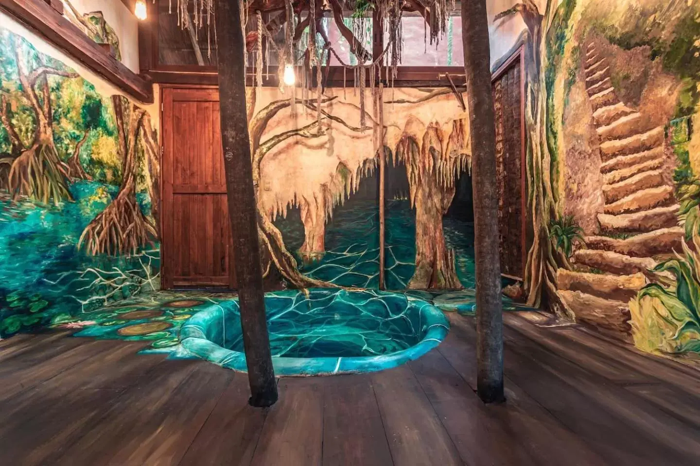 Hot Tub in Hidden Treehouse Tulum Eco-Hotel